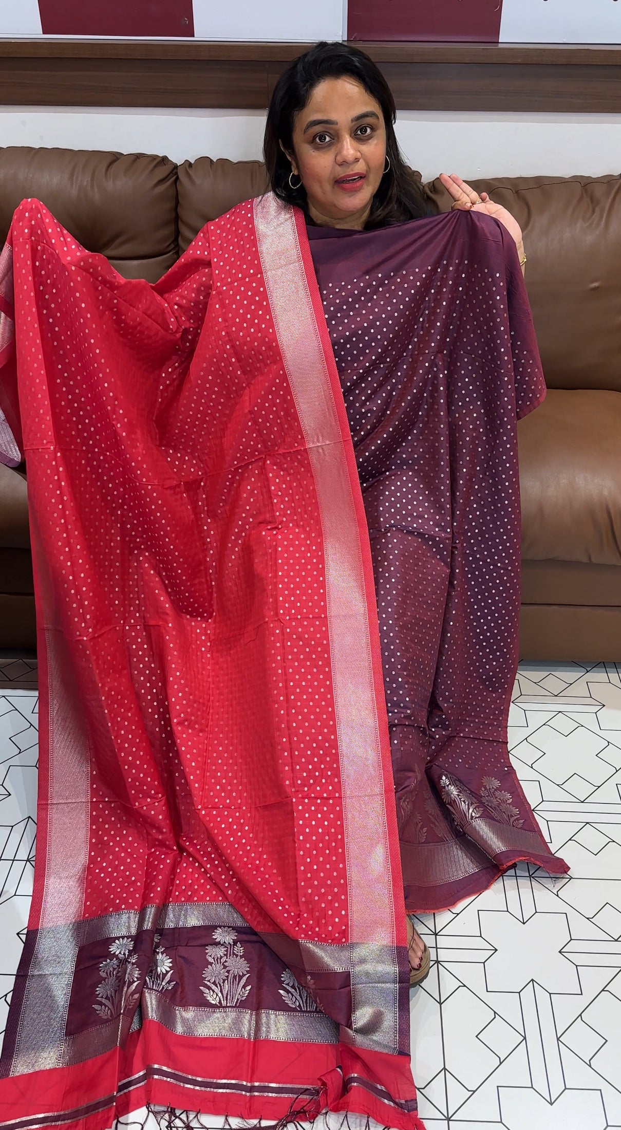 SEMI BANARASI UNSTITCHED SALWAR SUITS - IHA 26272