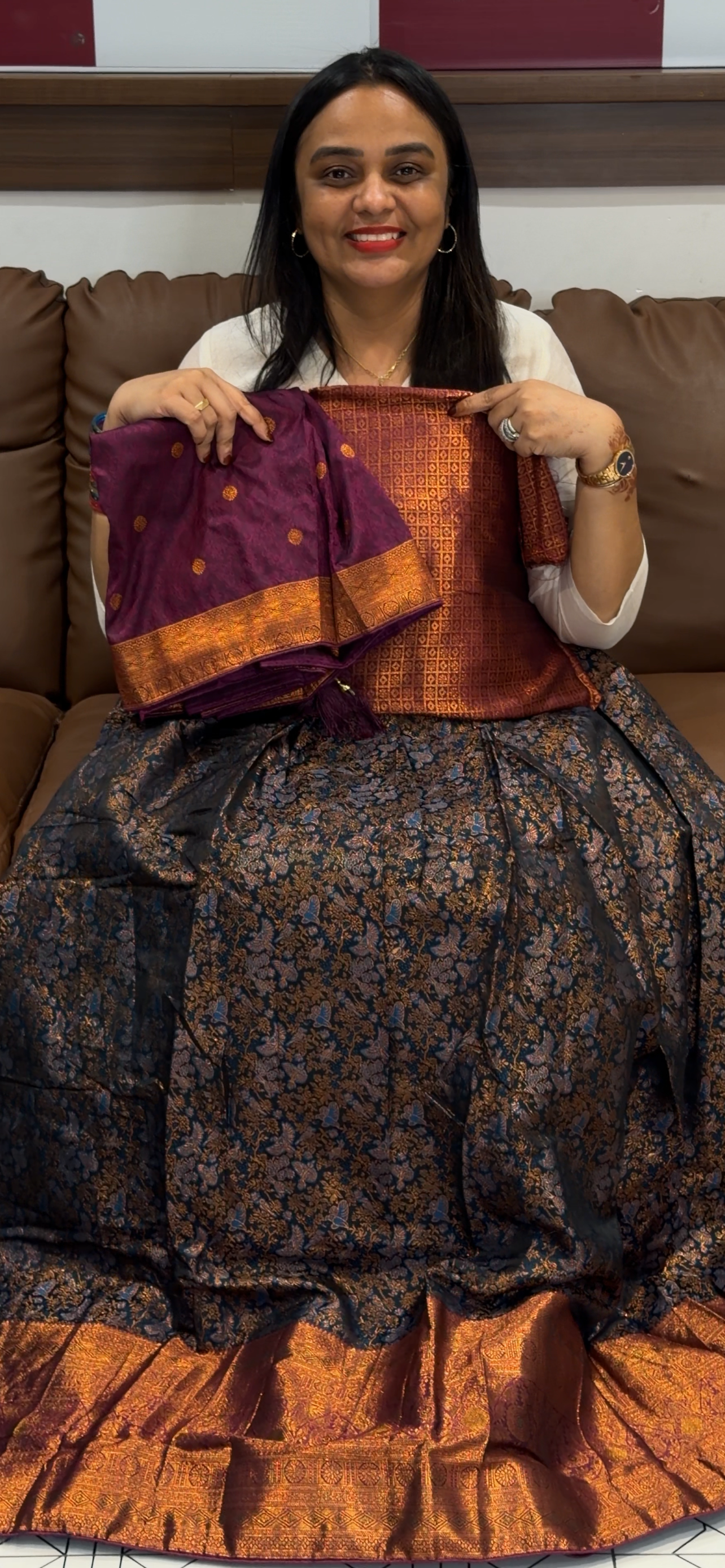 SEMI STITCHED DHAVANI SETS - IHA 31620