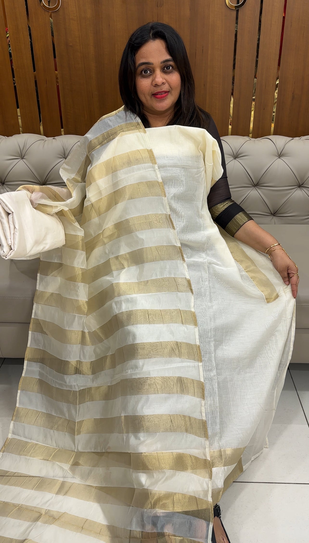 FORWARD MODAL CHANDERI UNSTITCHED SALWAR SUITS - IHA 26355