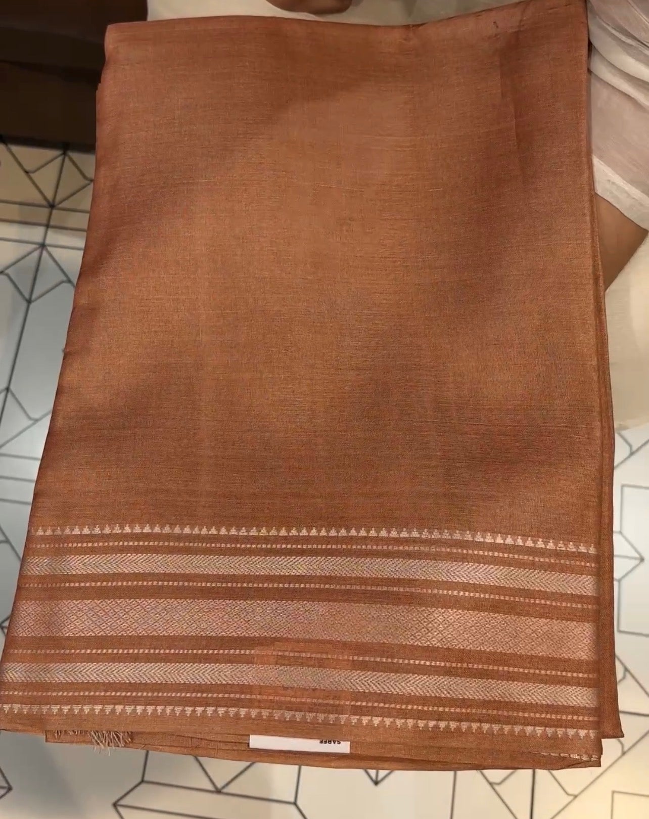 HANDLOOM TUSSUR SILK SAREES - IHA 31571