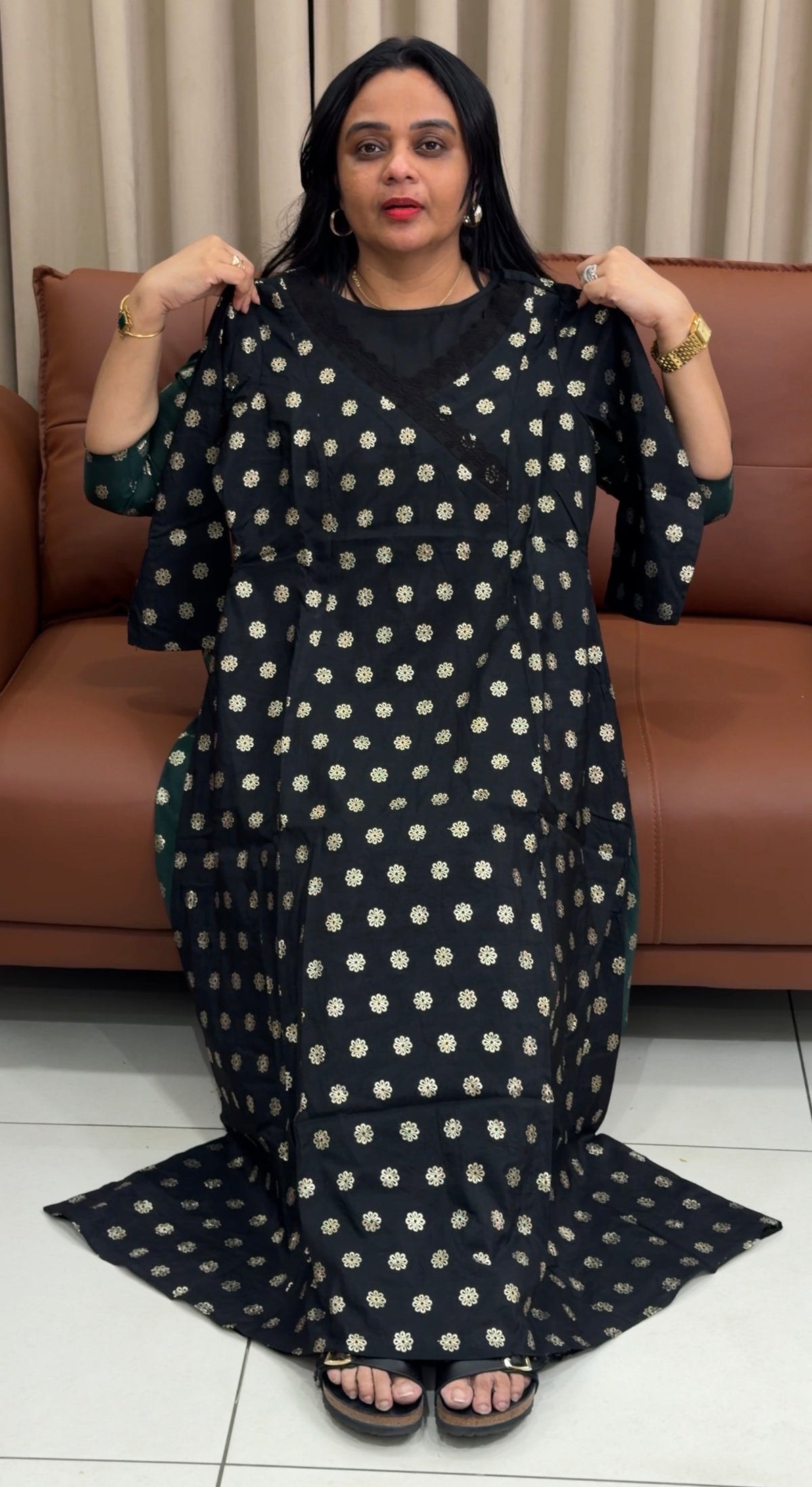 IHA'S IN-HOUSE BANARASI ALINE TOPS - IHA 35345