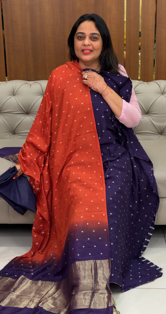 MULCHANDERI UNSTITCHED SALWAR SUITS  - IHA 32137