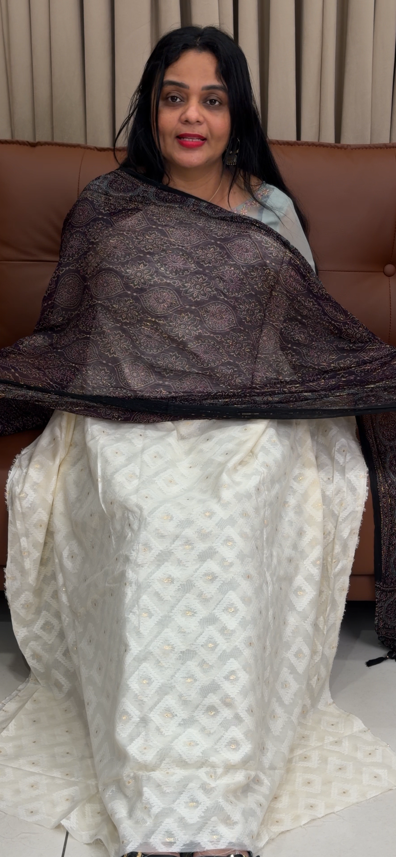 COTTON UNSTITCHED SALWRA SUITS - IHA 34528