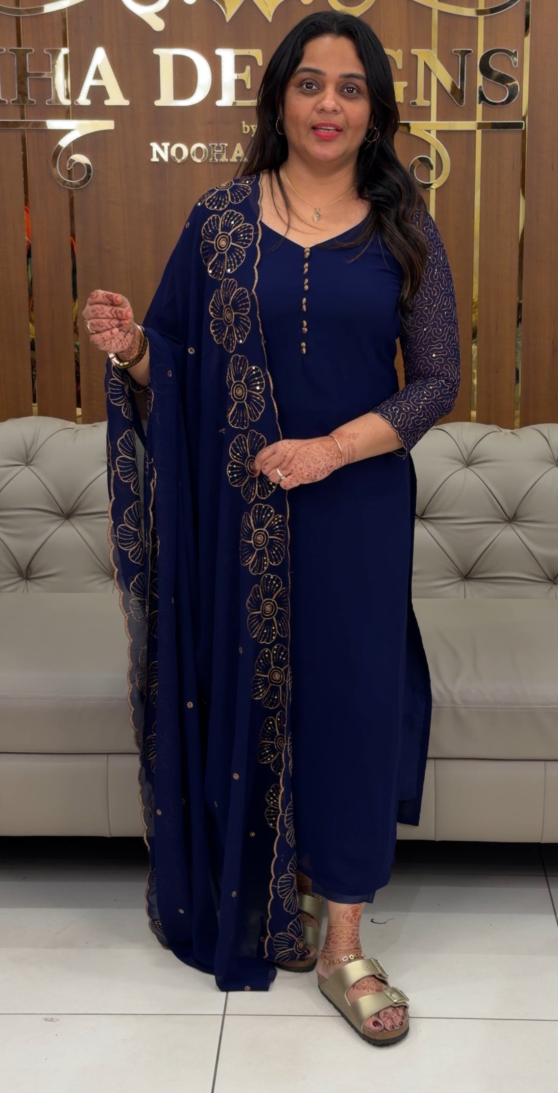 FAUX GEORGETTE UNSTITCHED SALWAR SUITS - IHA 32793
