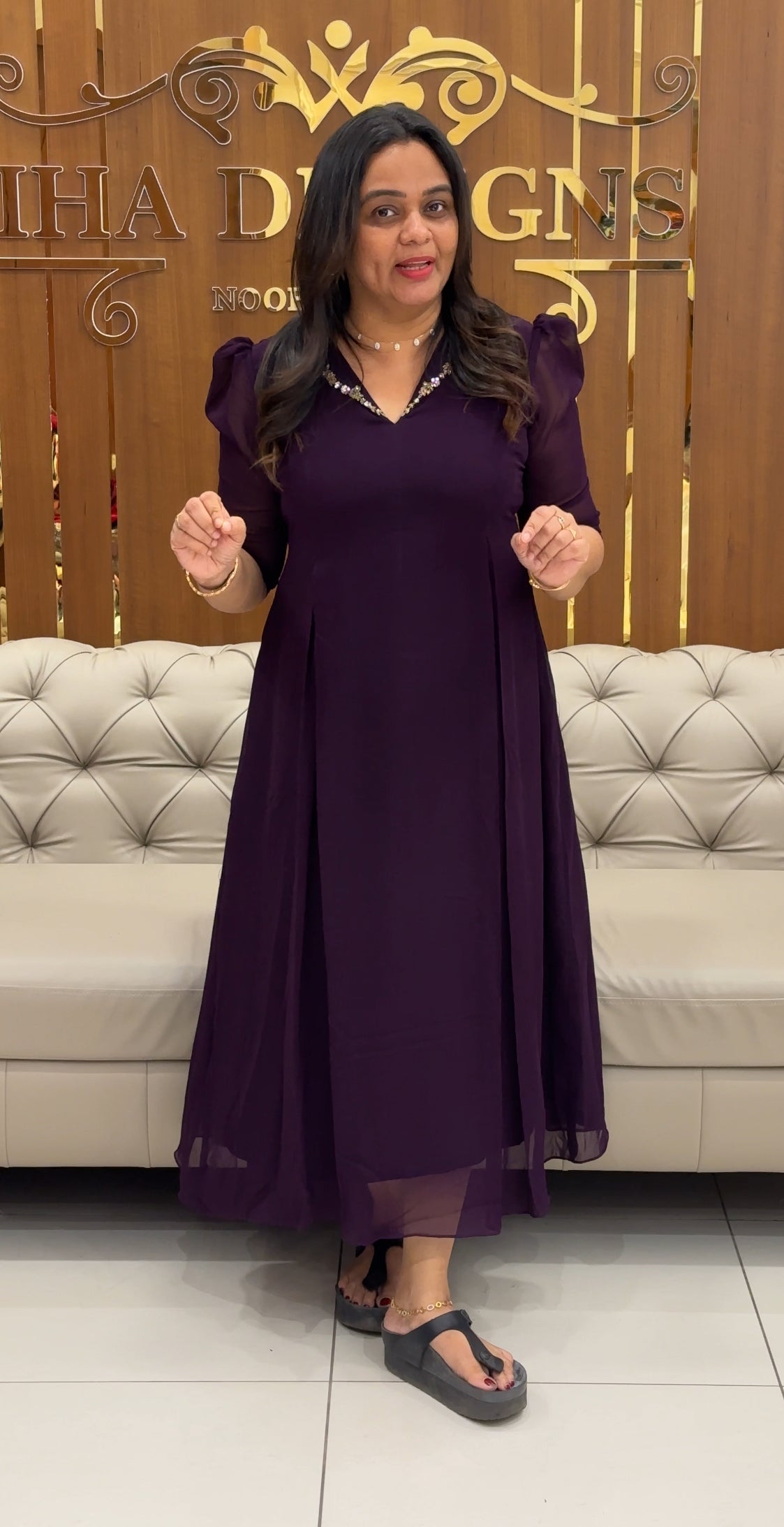 IHA'S IN-HOUSE HAND WORKED ALINE TOPS - IHA 33306