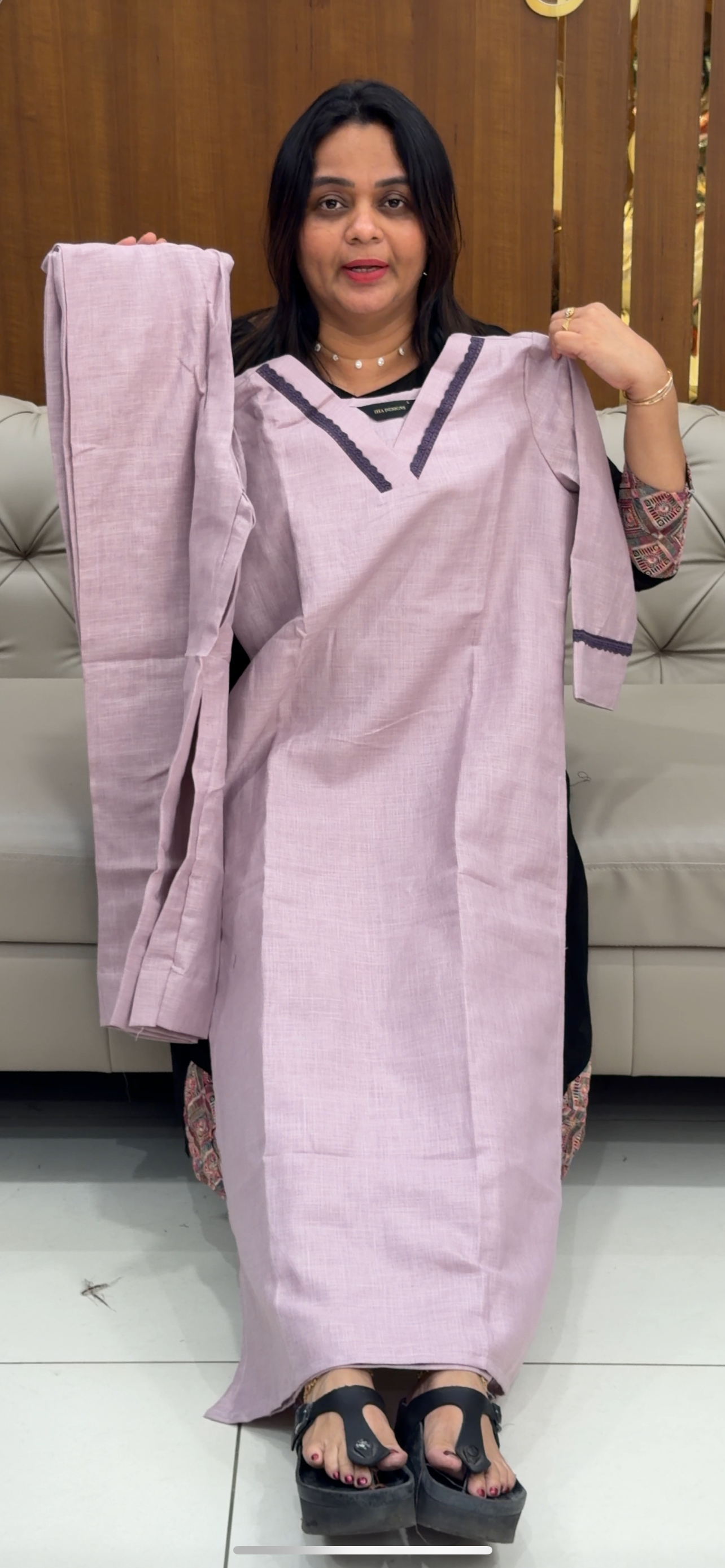 LINEN CO-ORDS SETS - IHA 28753