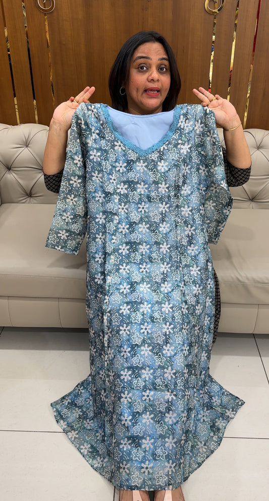 IHA'S IN-HOUSE BATIK PRINTED ALINE TOPS - IHA 27502
