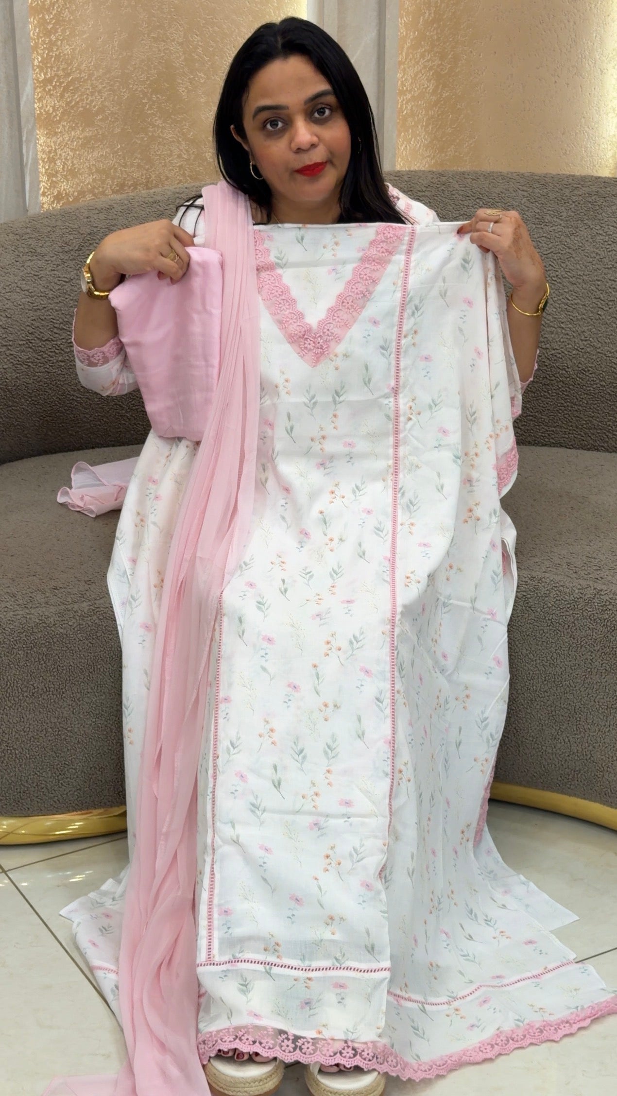 IHA'S IN-HOUSE PRINTED MUL MUL UNSTITCHED SALWAR SUITS - IHA 33156