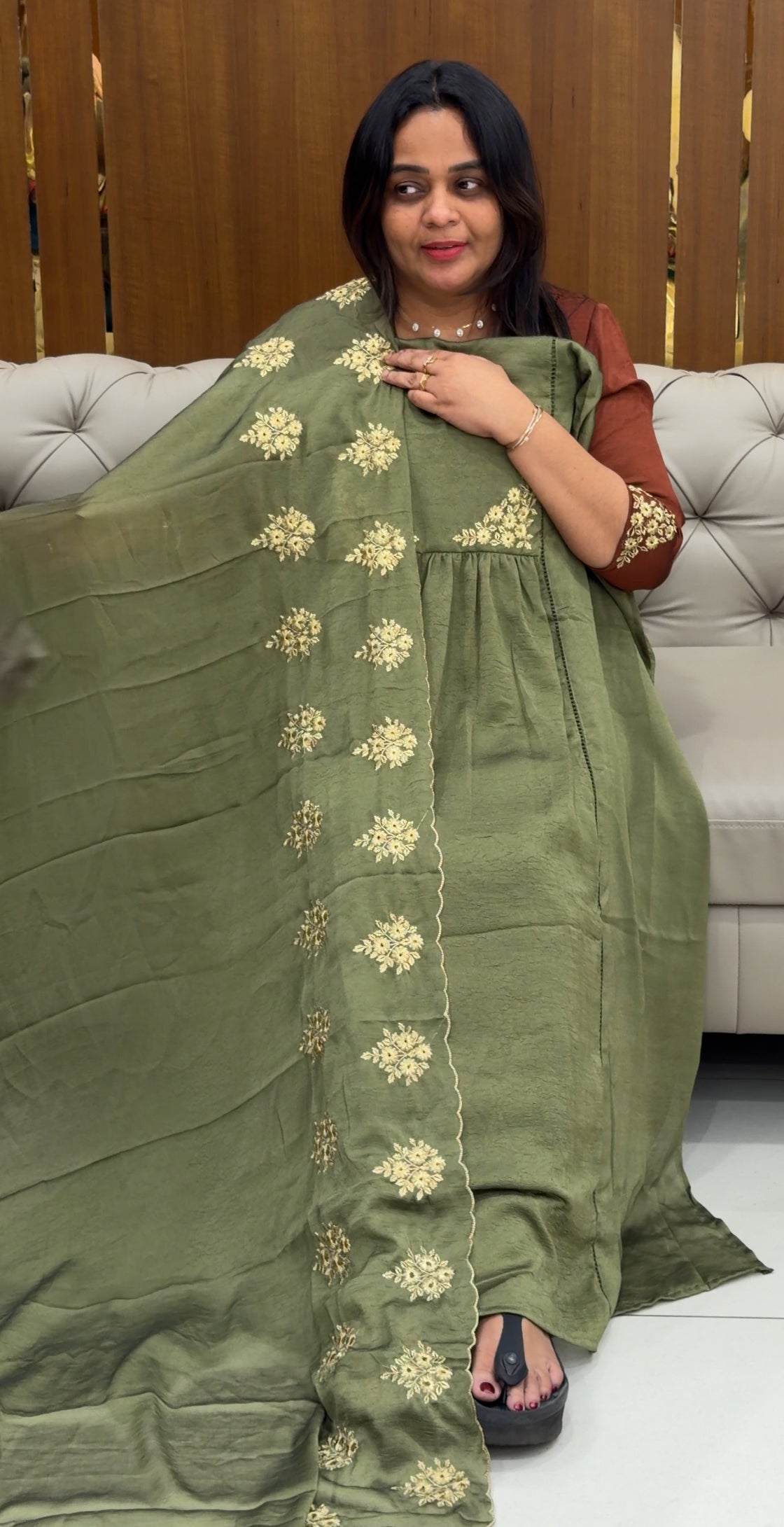 SEMI RAW SILK UNSTITCHED SALWAR SUITS - IHA 29278