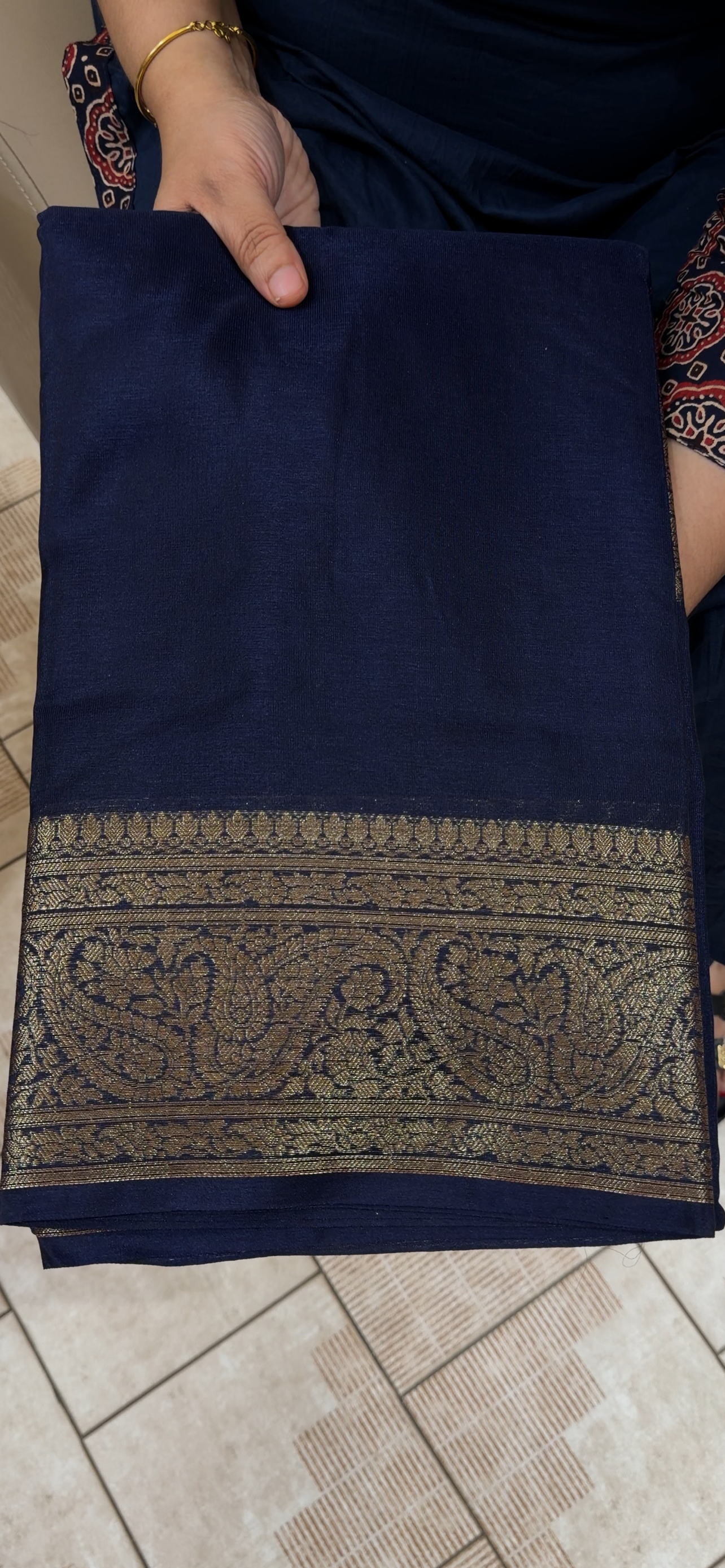 SEMI BANARASI SAREES - IHA 34384