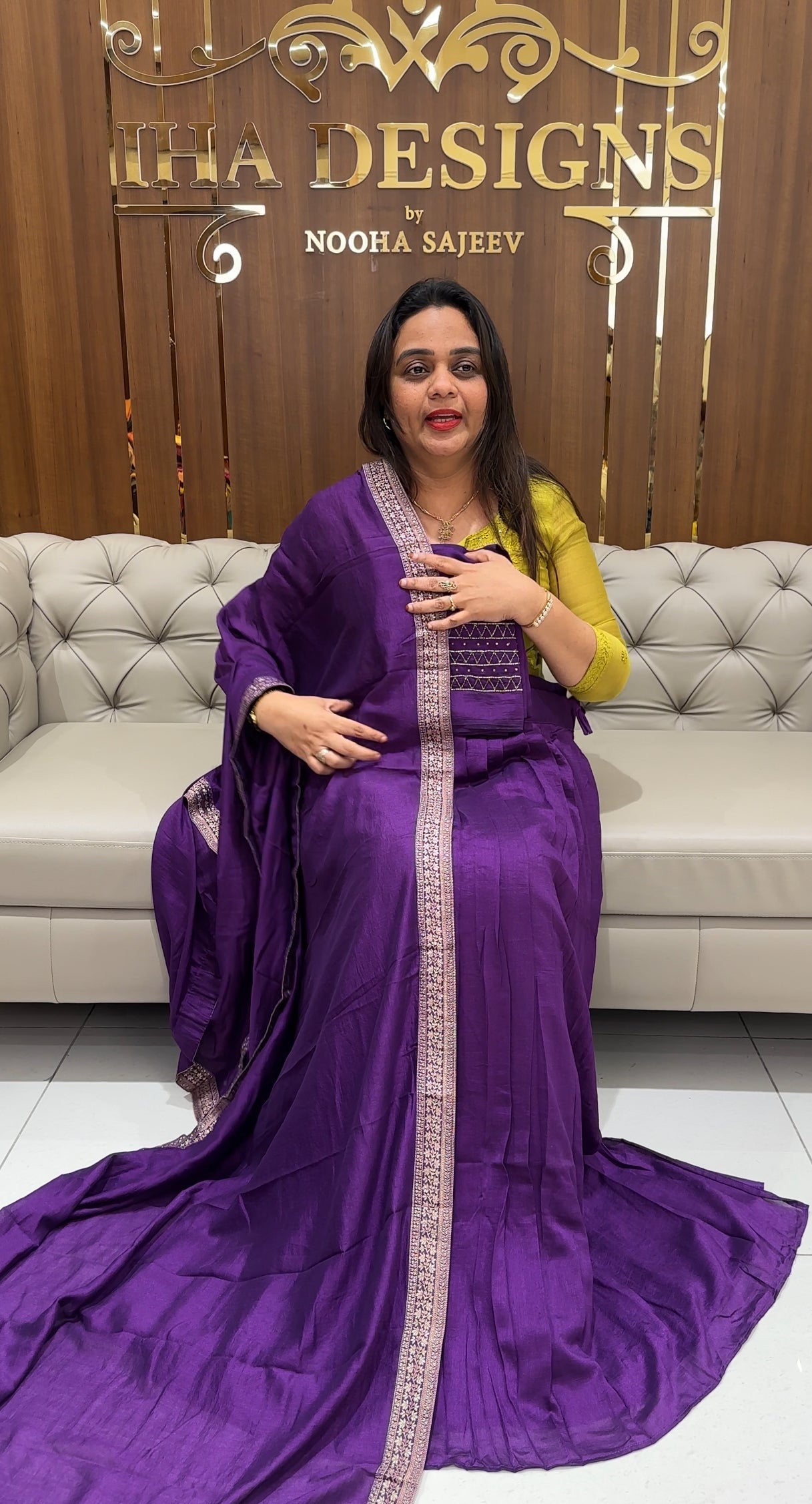 SEMI STITCHED DHAVANI SETS  - IHA 24044