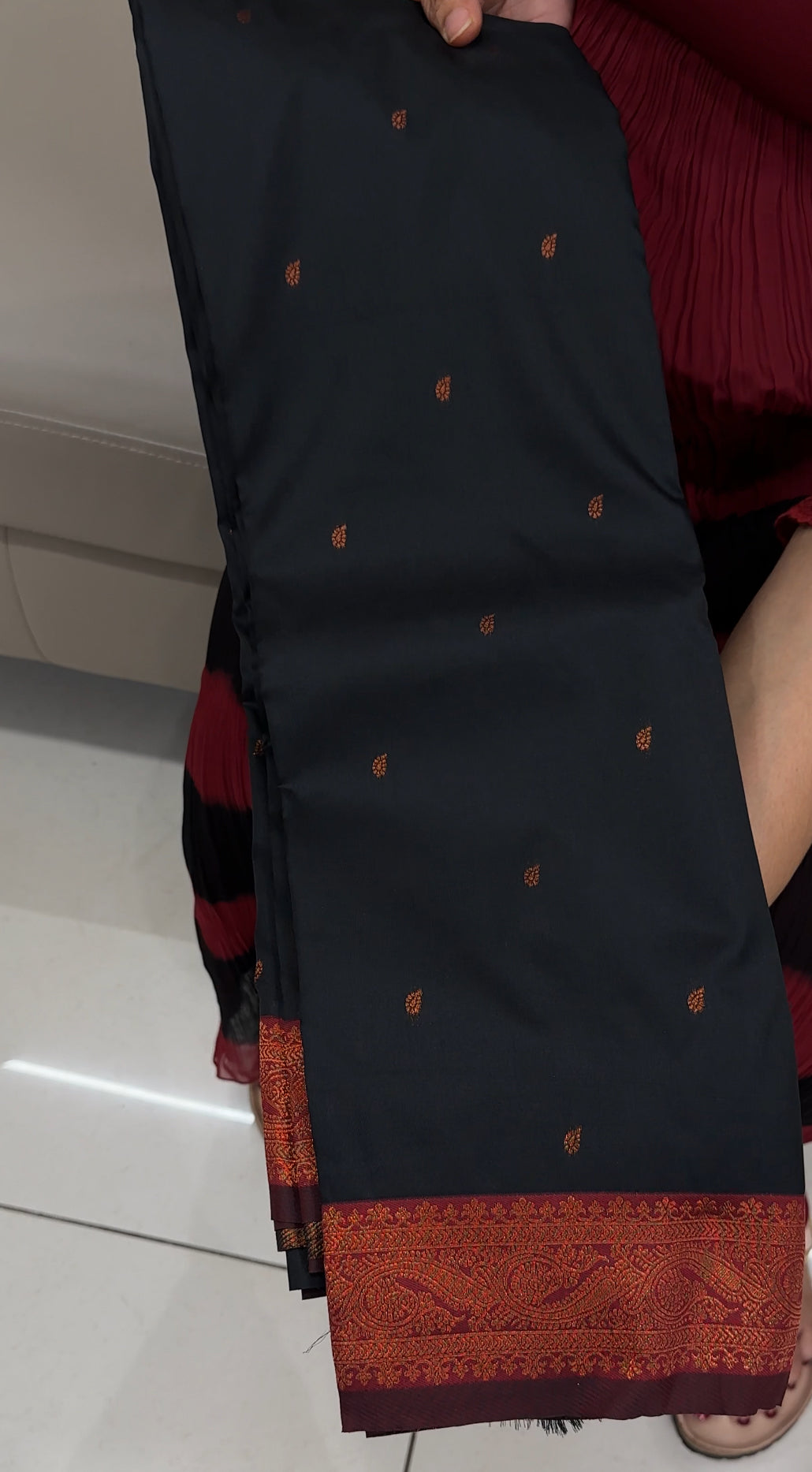 SEMI SILK SAREES - IHA 28676