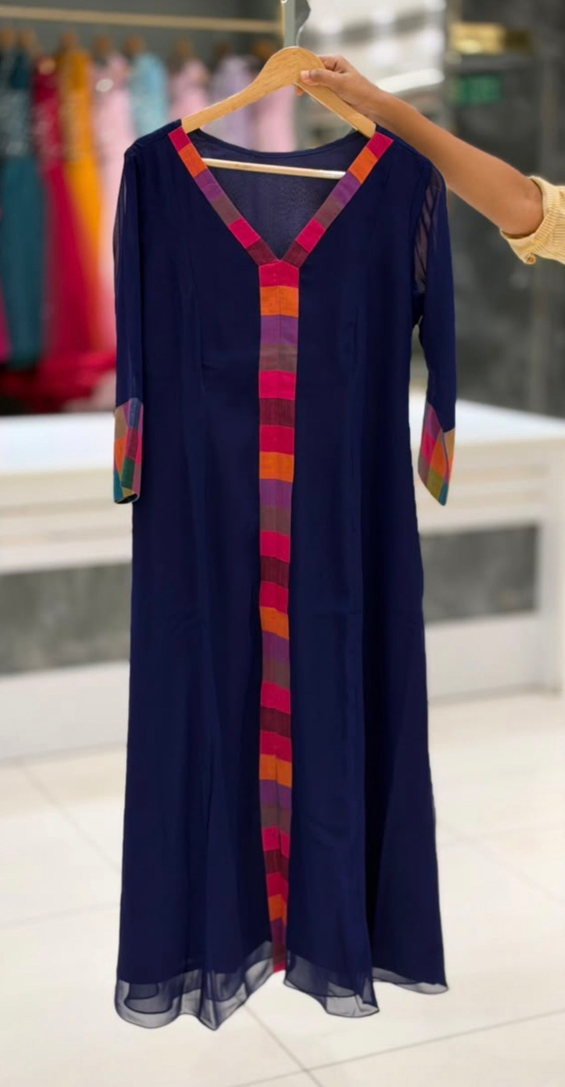 IHA'S IN-HOUSE GEORGETTE ALINE TOPS - IHA 35970