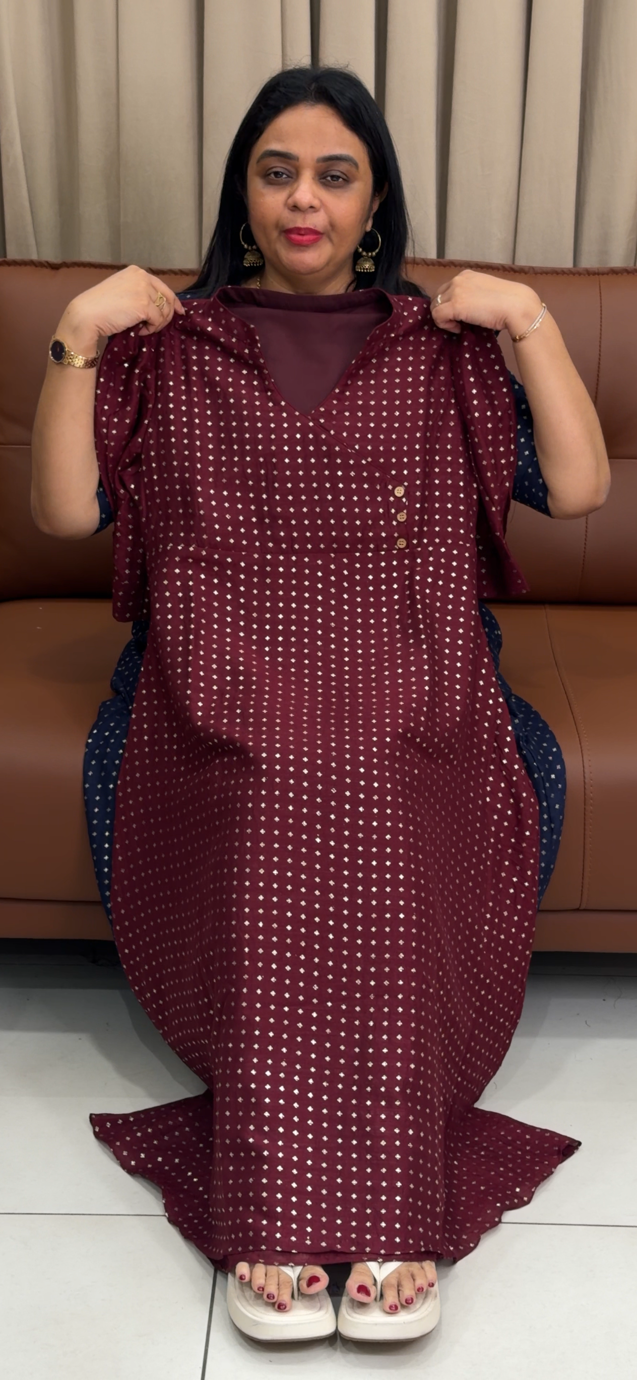 IHA'S IN-HOUSE SEMI SILK FROCKS - IHA 33871
