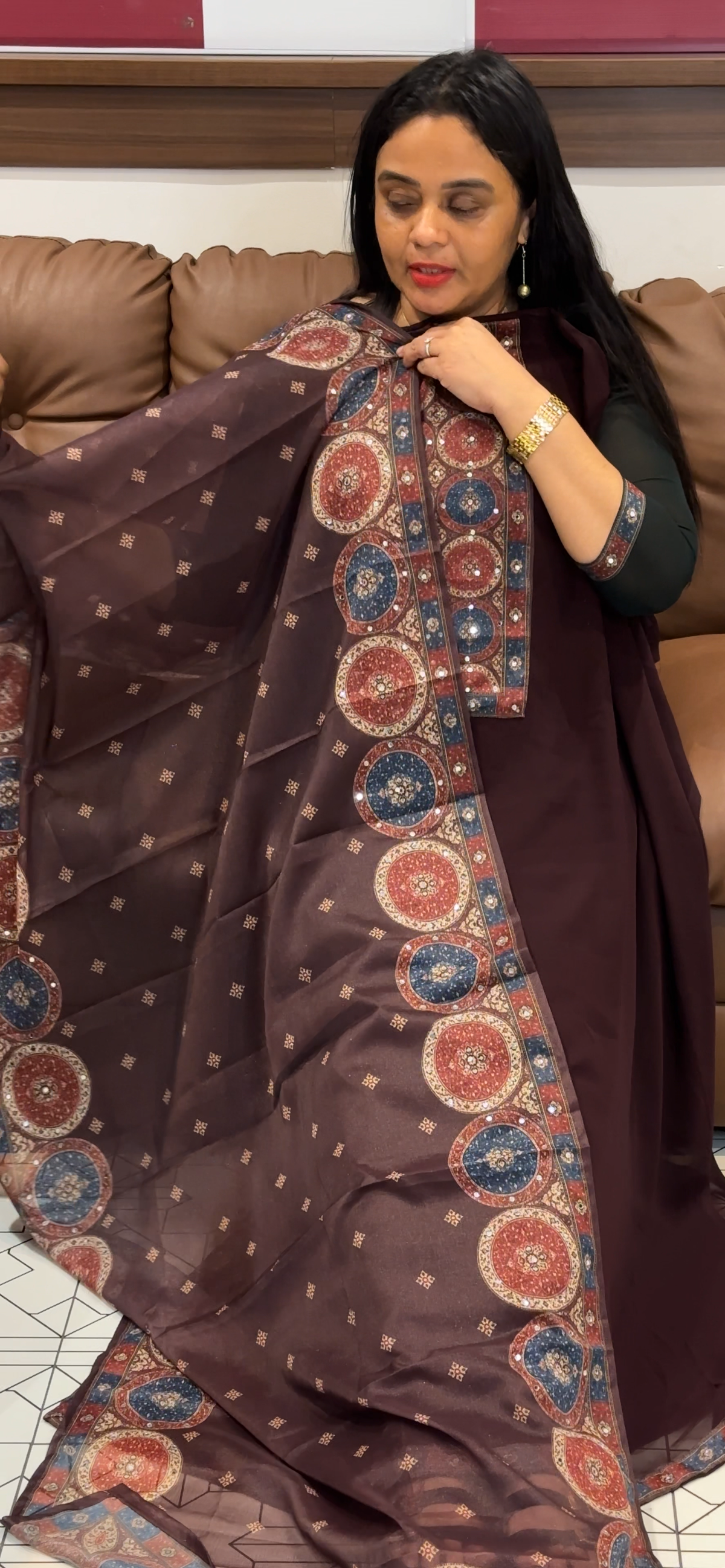 GEORGETTE UNSTTCHED SALWAR SUITS - IHA 35510