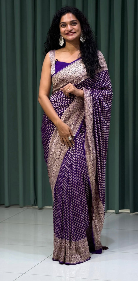 DESIGNER GEORGETTE SAREES - IHA 31313