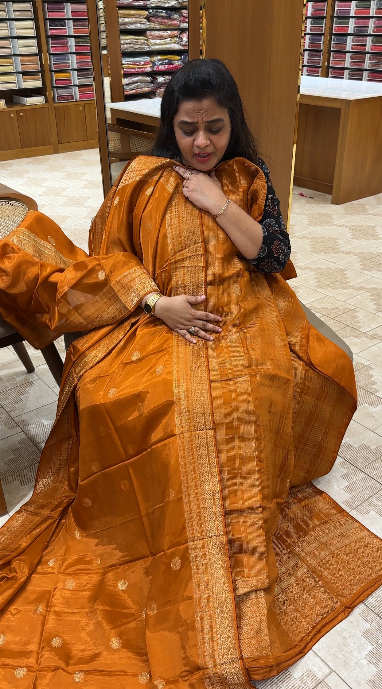 CRAPE UNSTITCHED SALWAR SUITS - IHA 29412