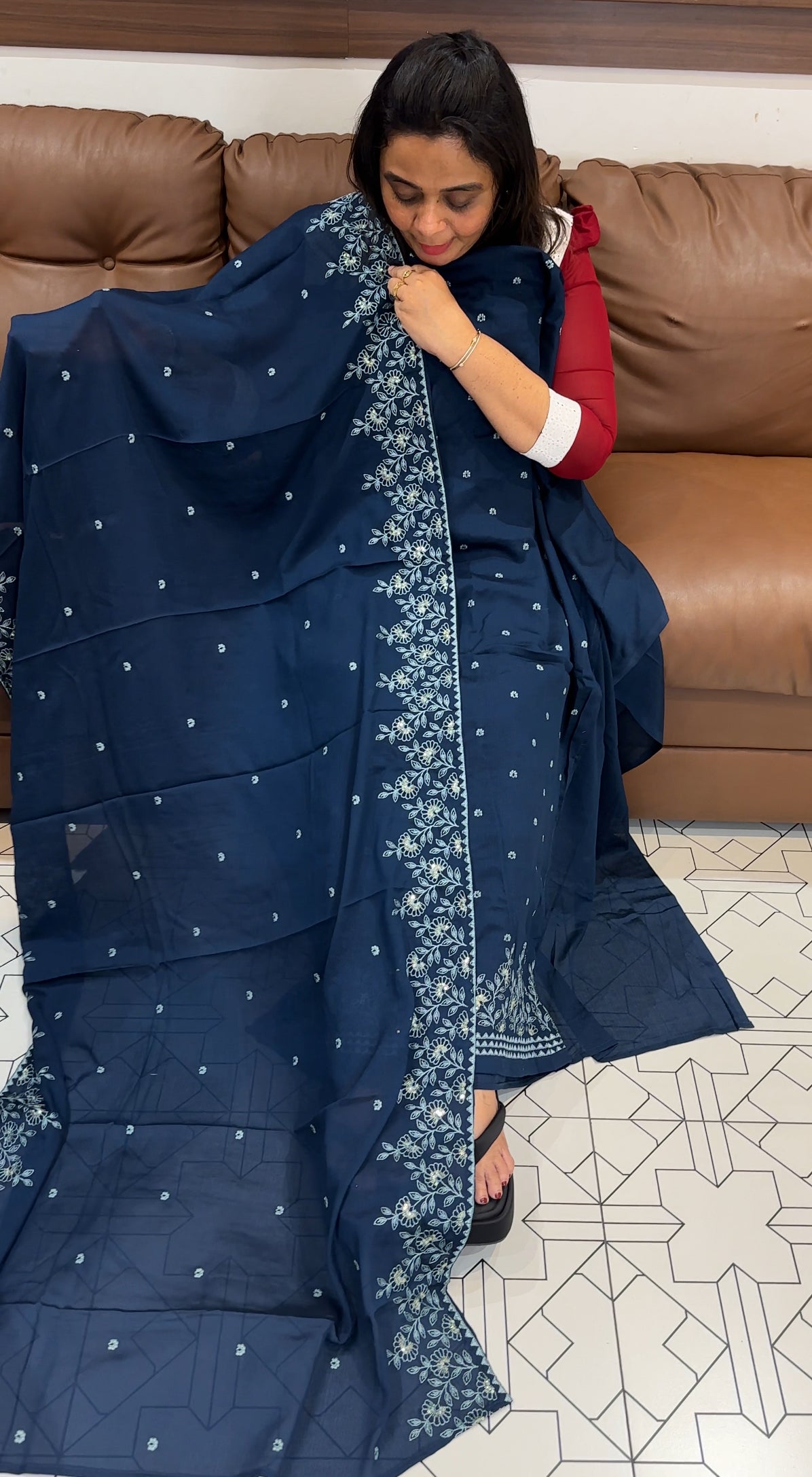 CHINON UNSTITCHED SALWAR SUIST - IHA 27878