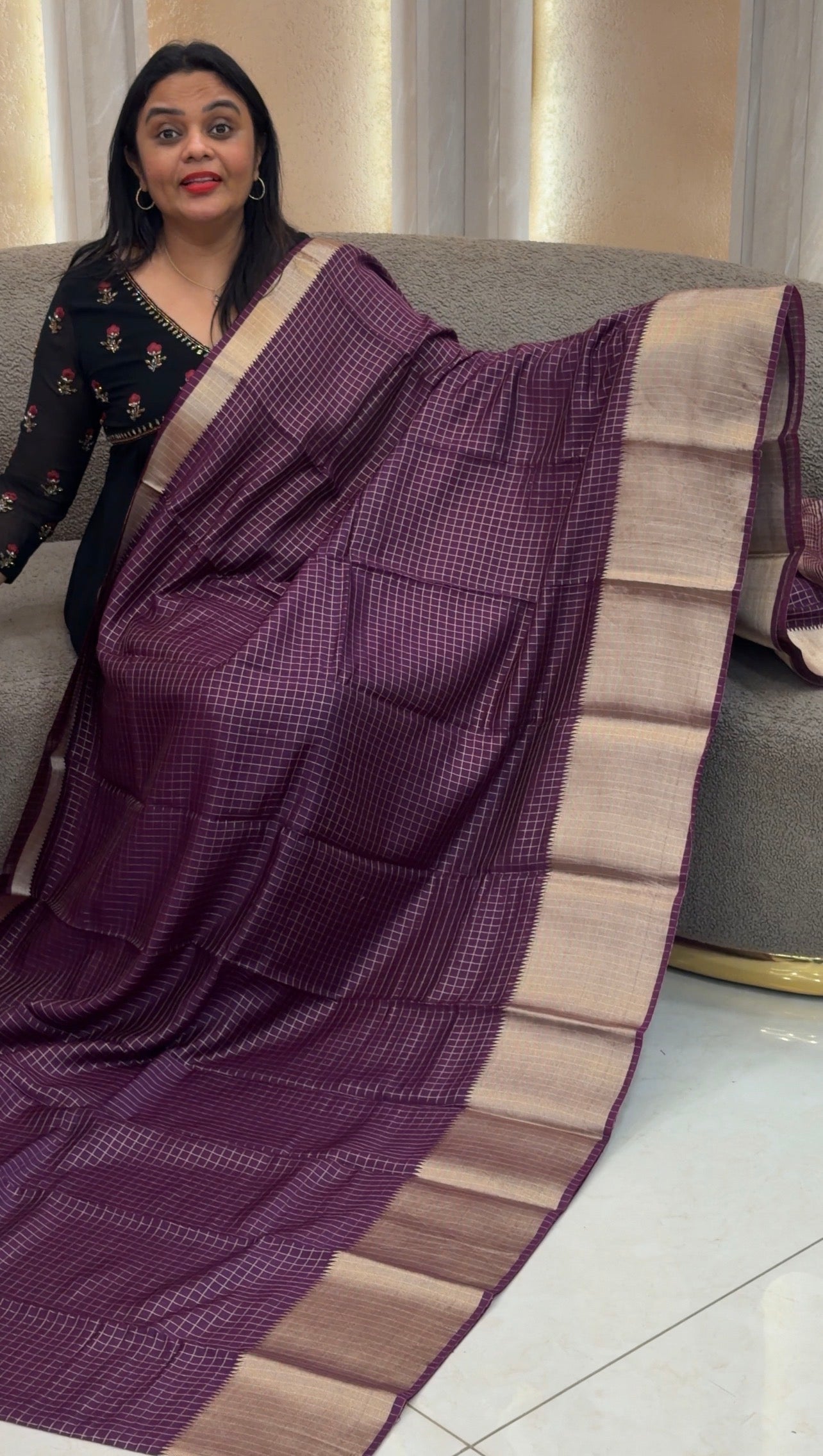 SEMI BANARASI SAREES - IHA 33151
