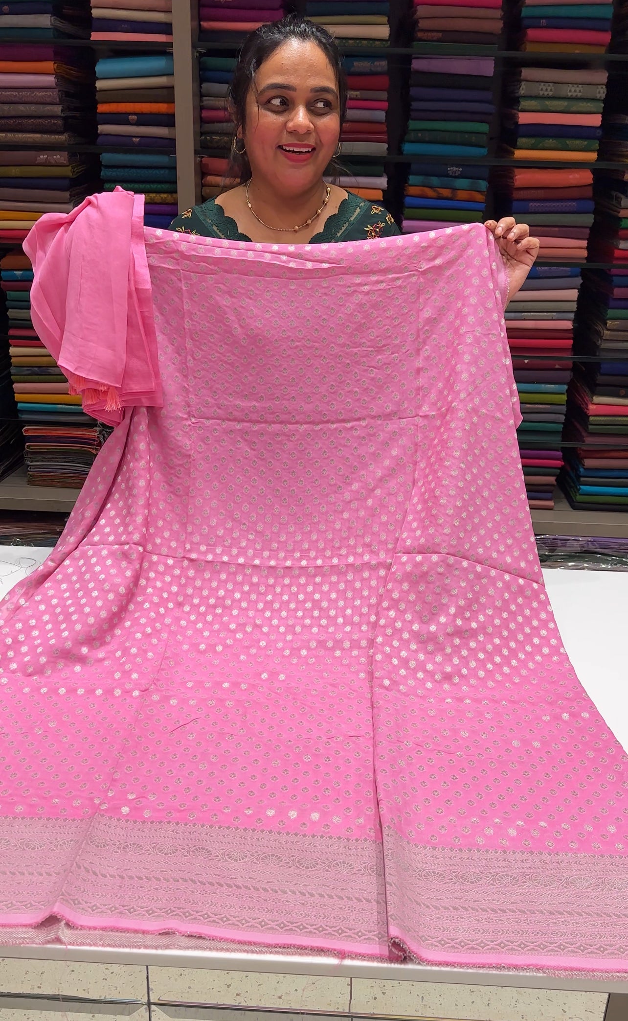 BANARASI UNSTITCHED SALWAR SUITS - IHA 26510