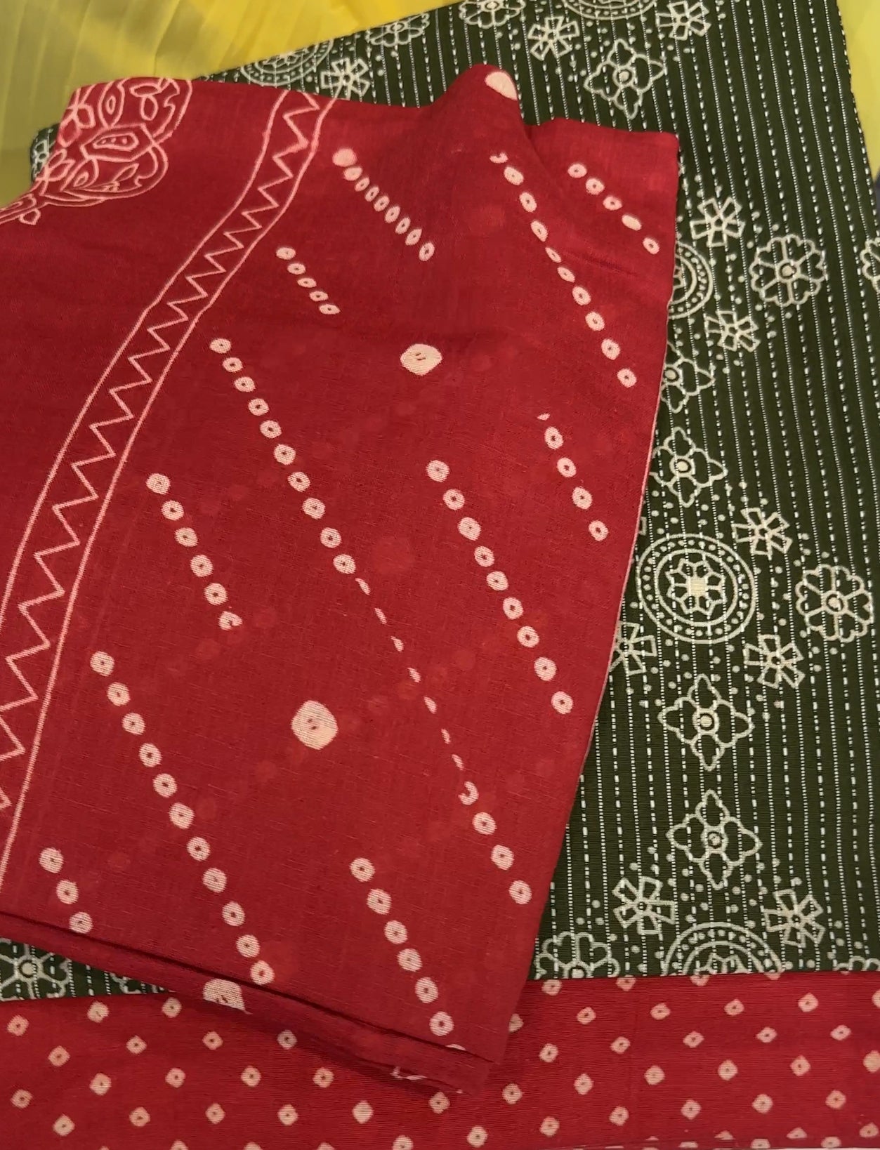 COTTON UNSTITCHED SALWAR SUITS - IHA 24173