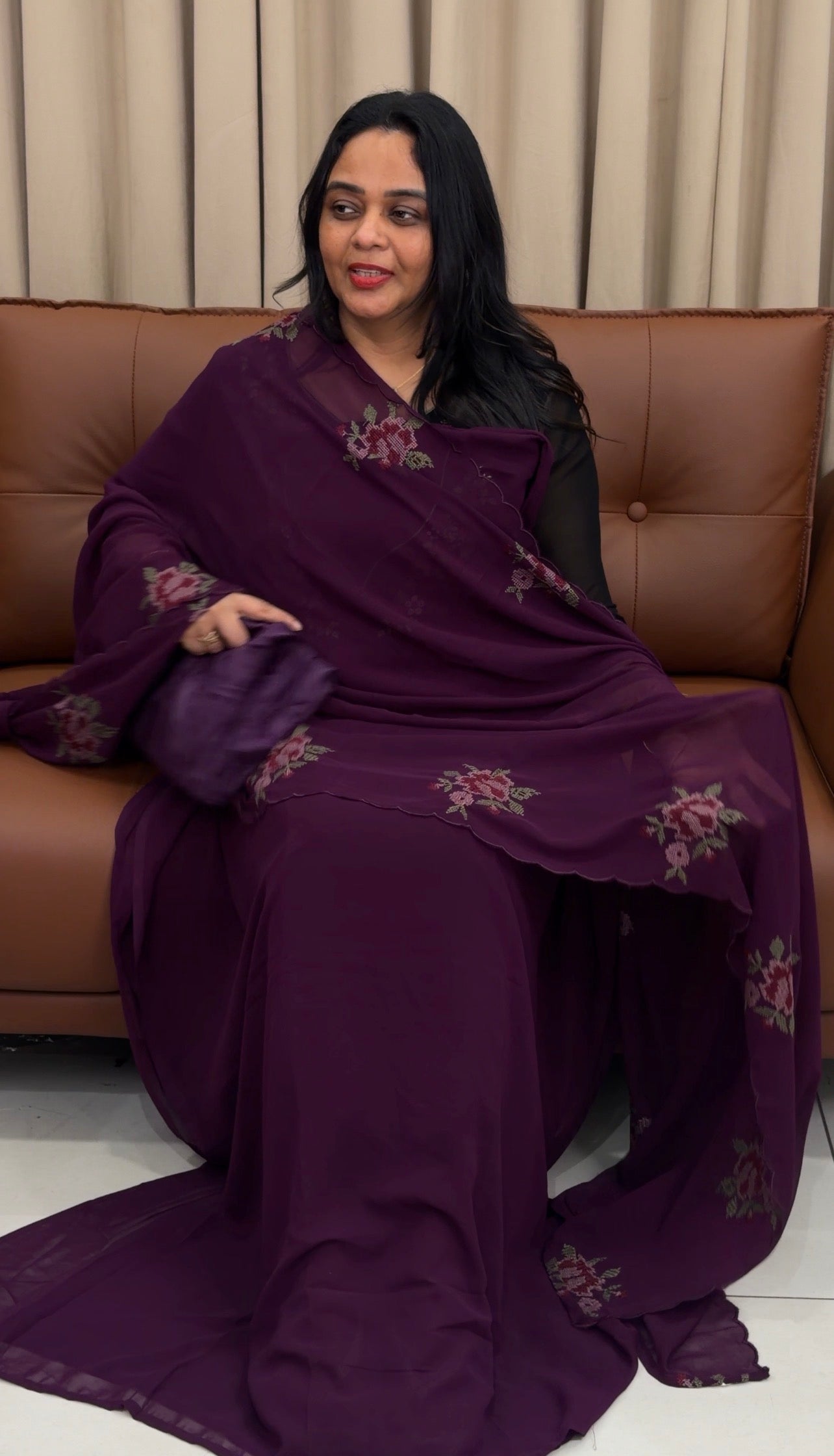 FAUX GEORGETTE UNSTITCHED SALWAR SUITS - IHA 33450