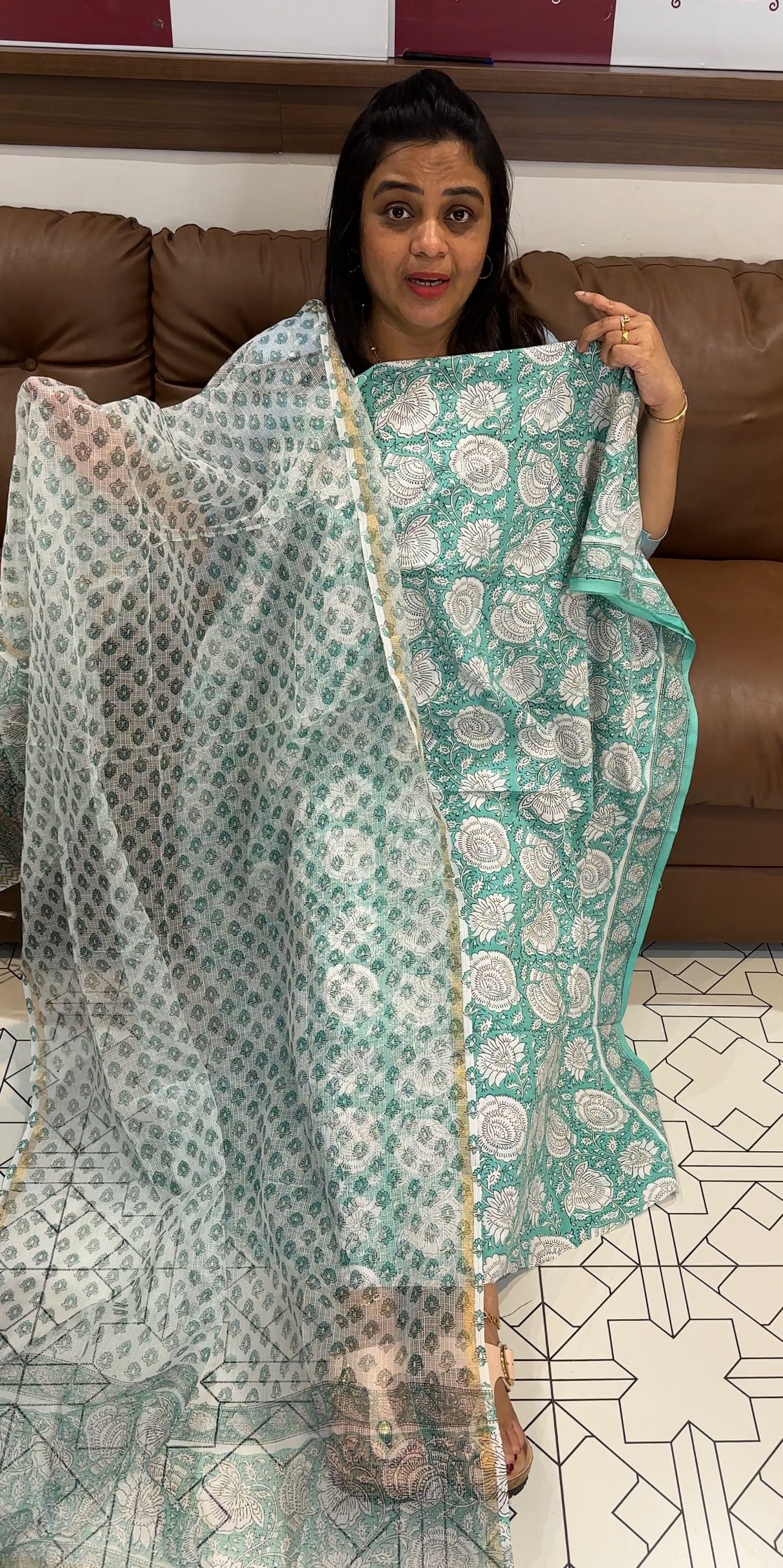 COTTON PRINTED UNSTITCHED SALWAR SUITS - IHA 27745