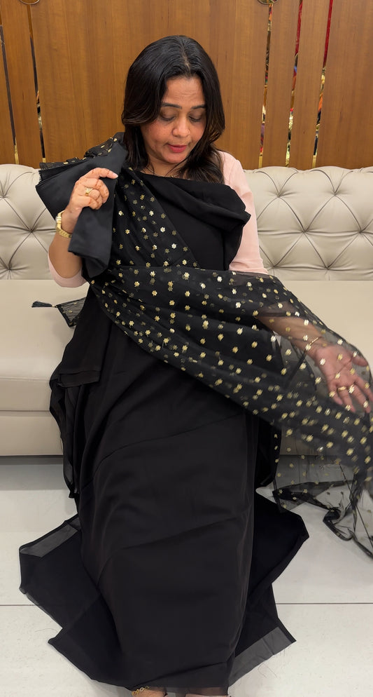 GEORGETTE UNSTITCHED SALWAR SUITS - IHA 27472