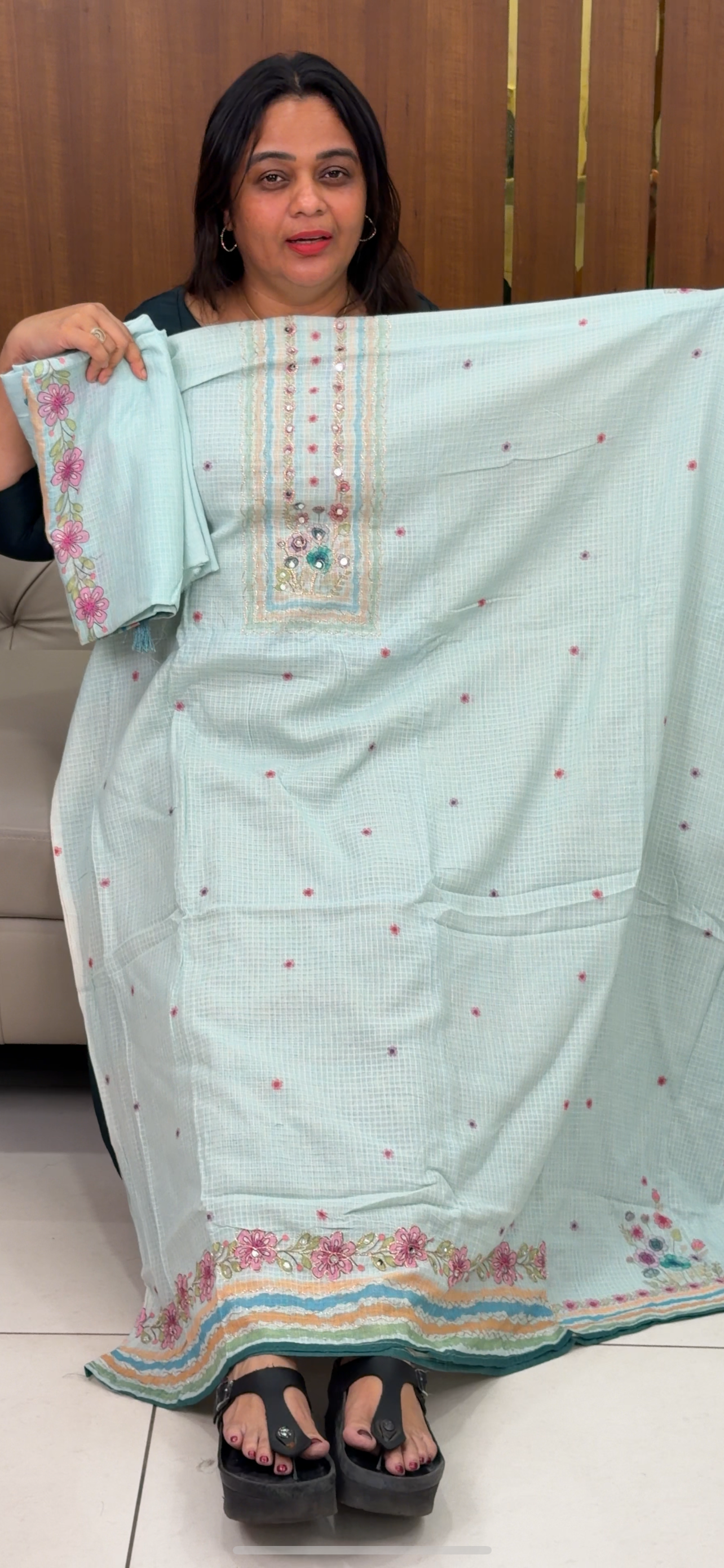 KOTA COTTON UNSTITCHED SALWAR SUITS - IHA 28935