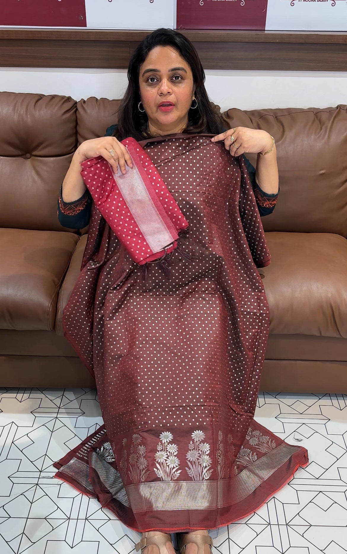 SEMI BANARASI UNSTITCHED SALWAR SUITS - IHA 26272