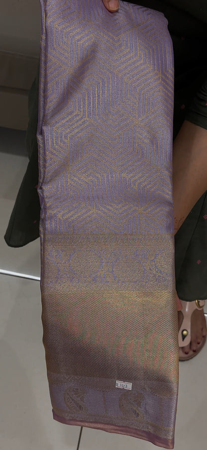DESIGNER TISSUE KANCHIPURAM SILK SAREES - IHA 27614