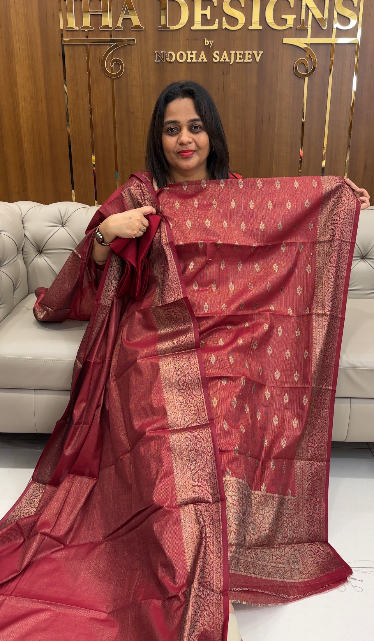 TISSUE UNSTITCHEED SALWAR SUITS - IHA 25223