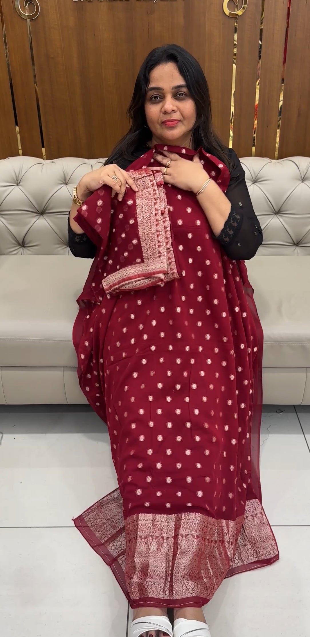 BANARASI UNSTITCHED SALWAR SUITS - IHA 28863