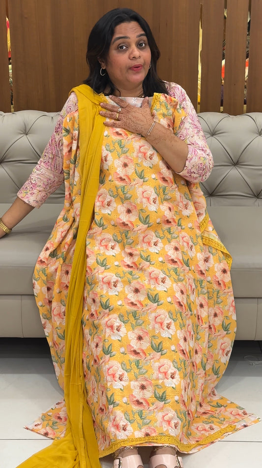 COTTON HAKOBA UNSTITCHED SALWAR SUITS - IHA 27457