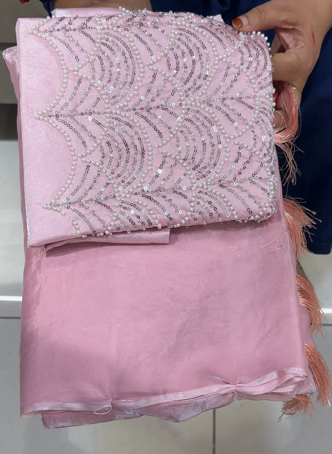 DESIGNER HAND WORKED SAREES - IHA 25964