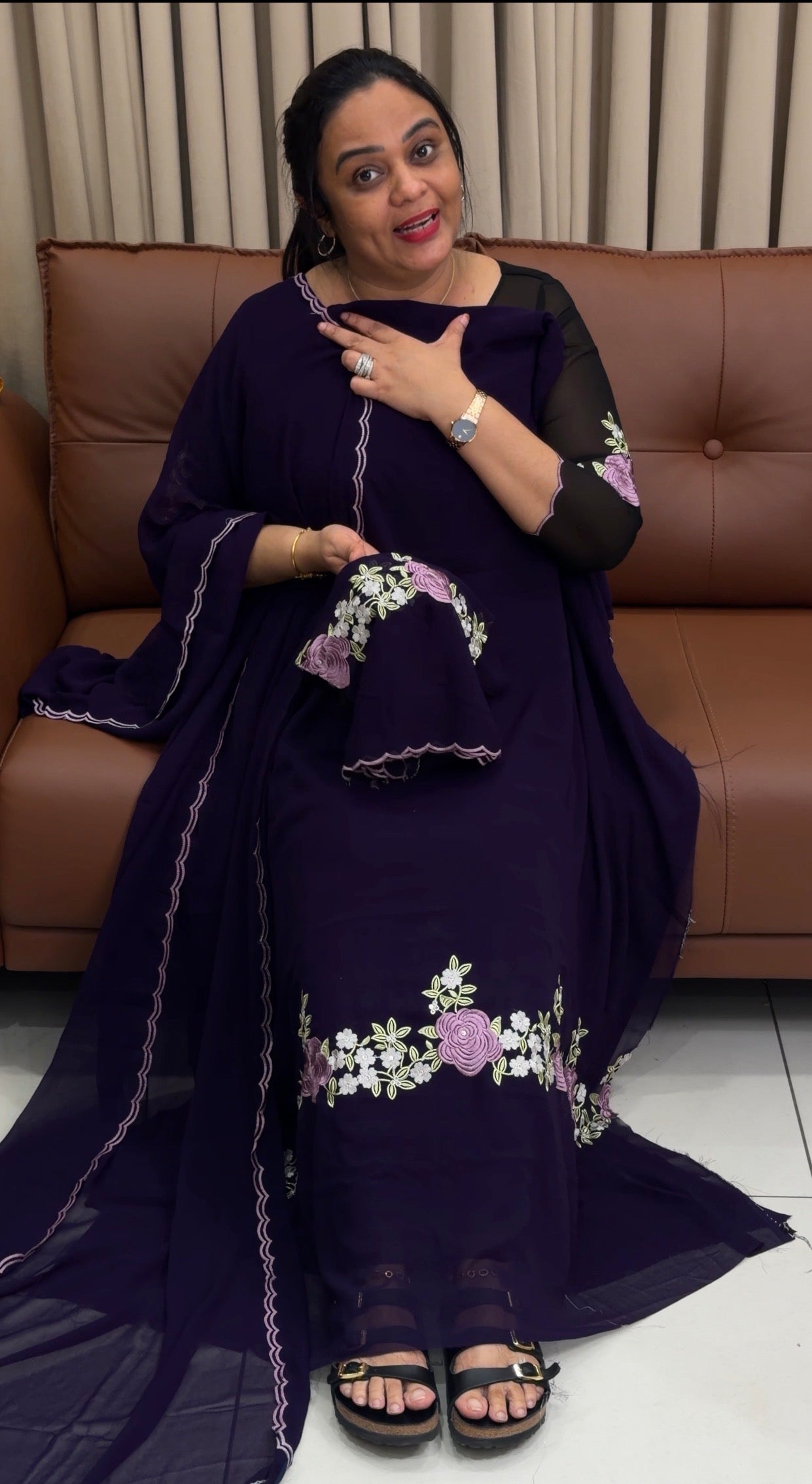 FORWARD FAUX GEORGETTE UNSTITCHED SALWAR SUITS - IHA 34726
