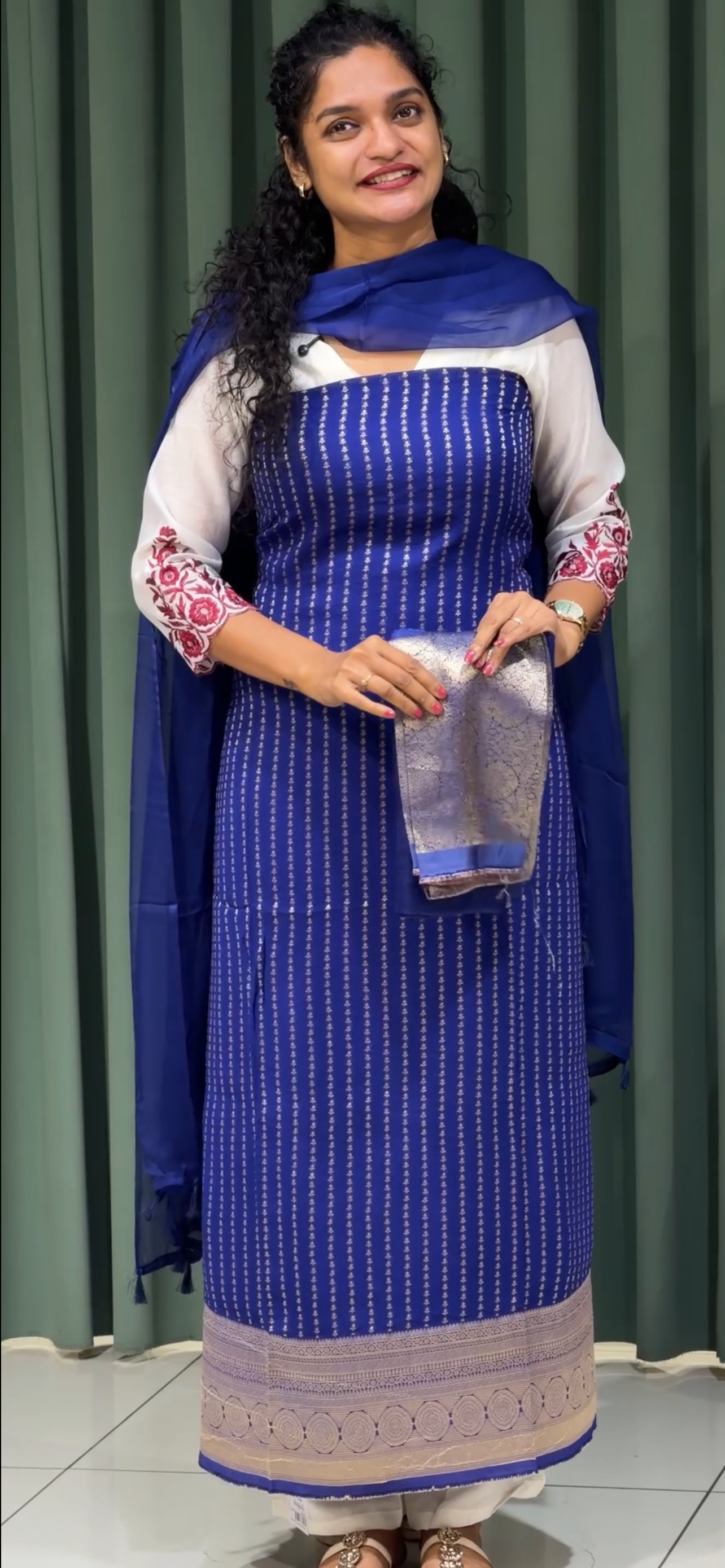 BANARASI UNSTITCHED SALWAR SUITS - IHA 33299