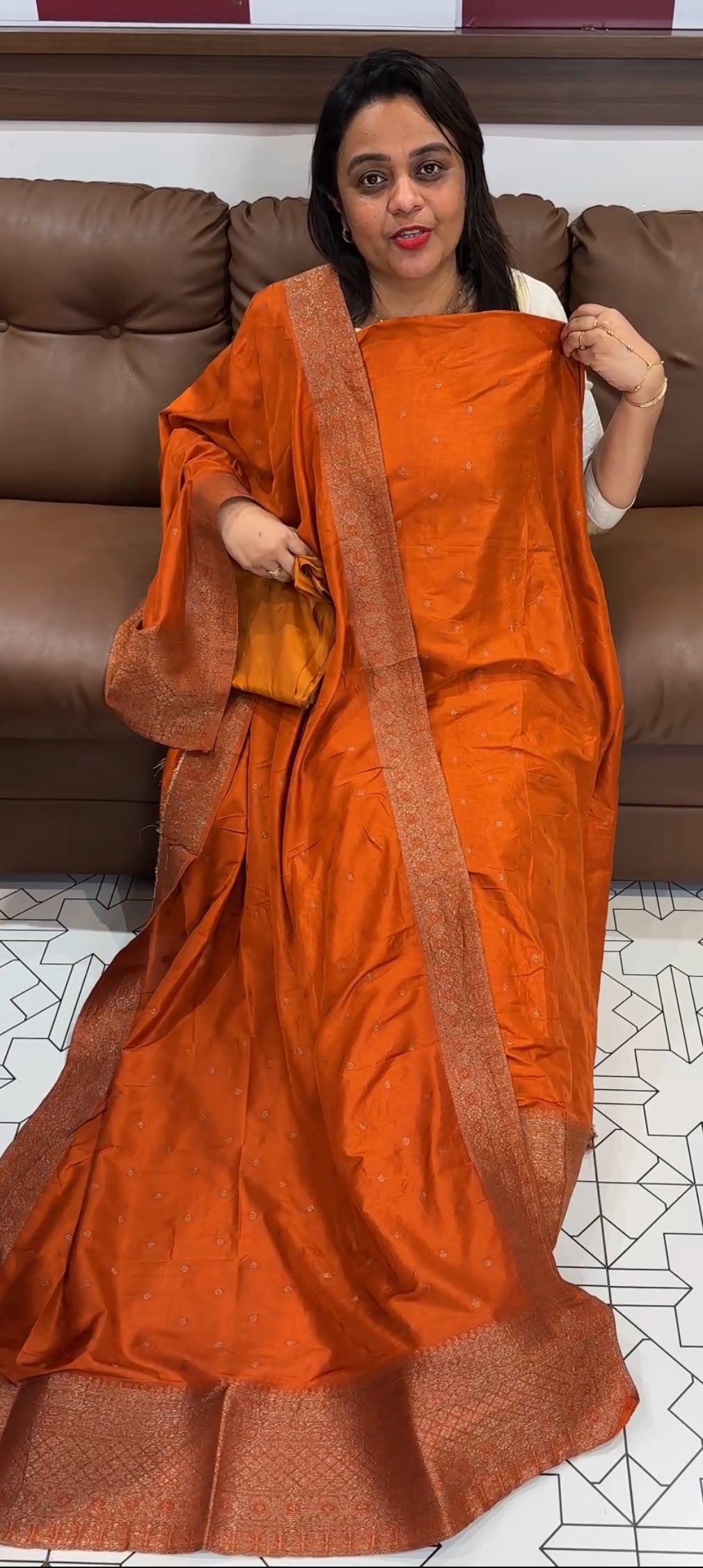 SEMI BANARSI UNSTITCHED SALWAR SUITS - IHA 26163