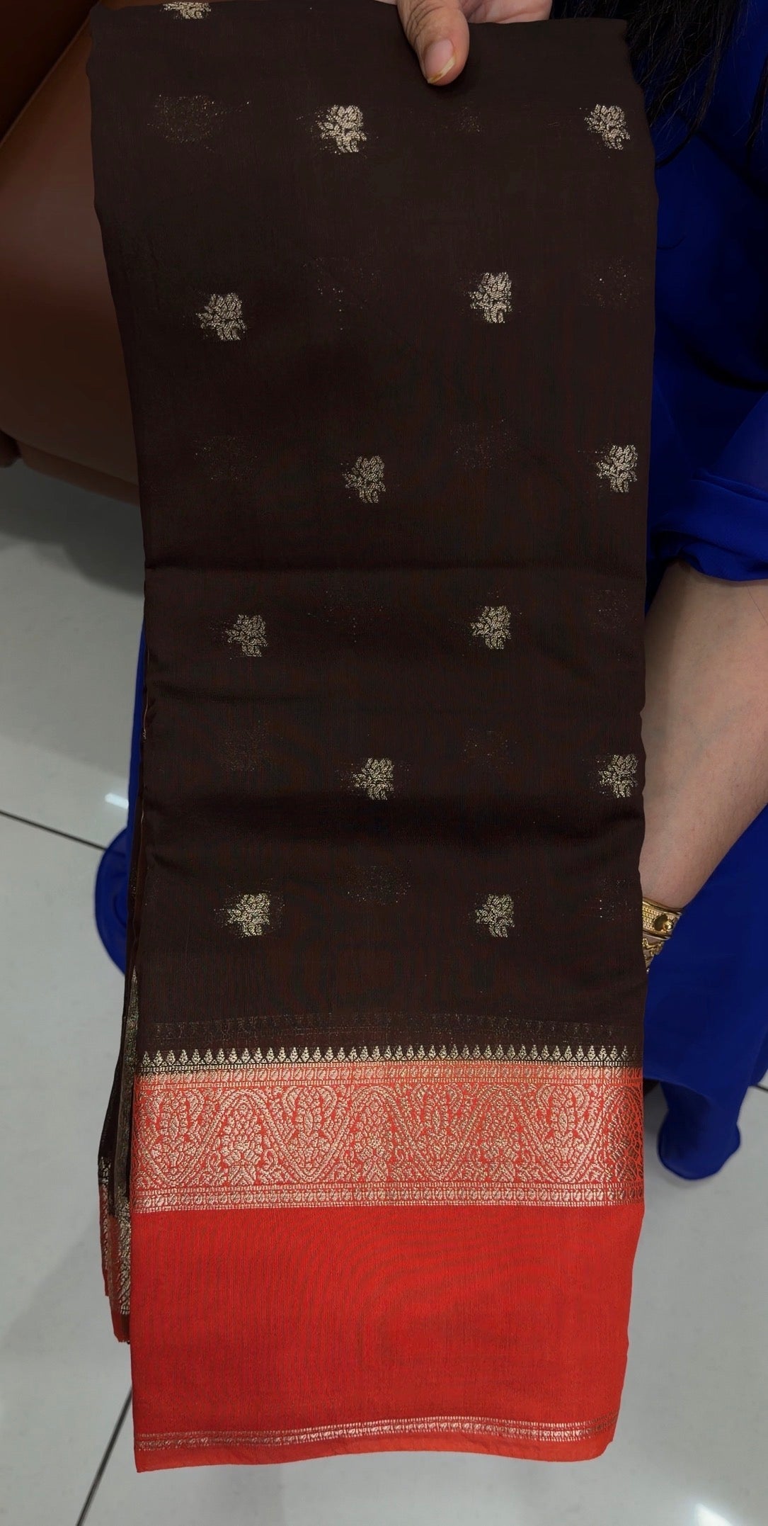 MUL CHANDERI SAREE - IHA 33740