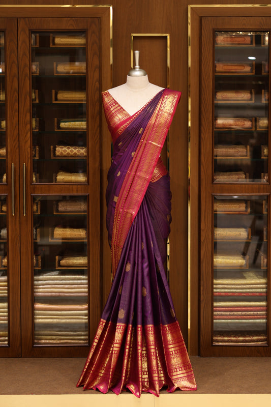 DESIGNE KANCHIPURA SAREES - IHA 25264