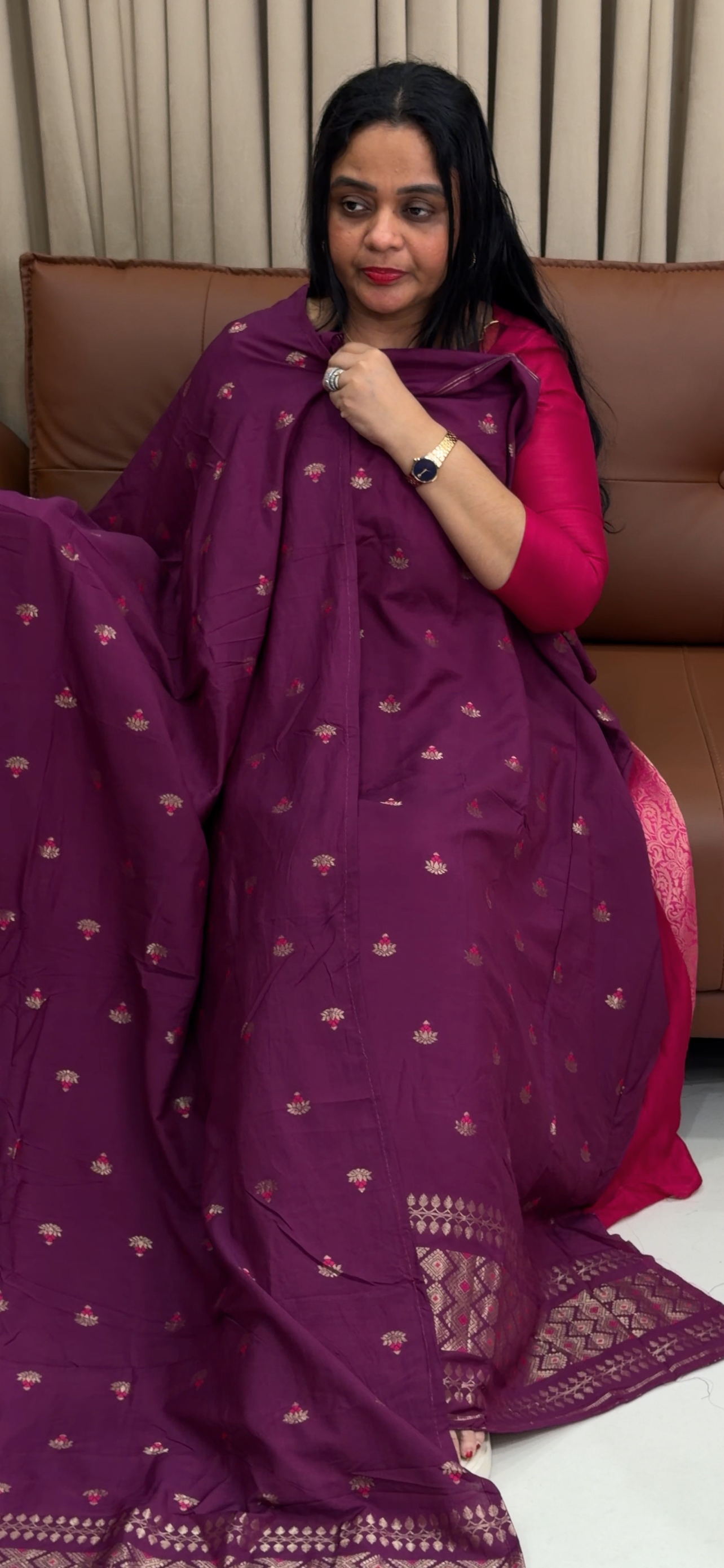 BANARASI UNSTITCHED SALWAR SUITS - IHA 34644