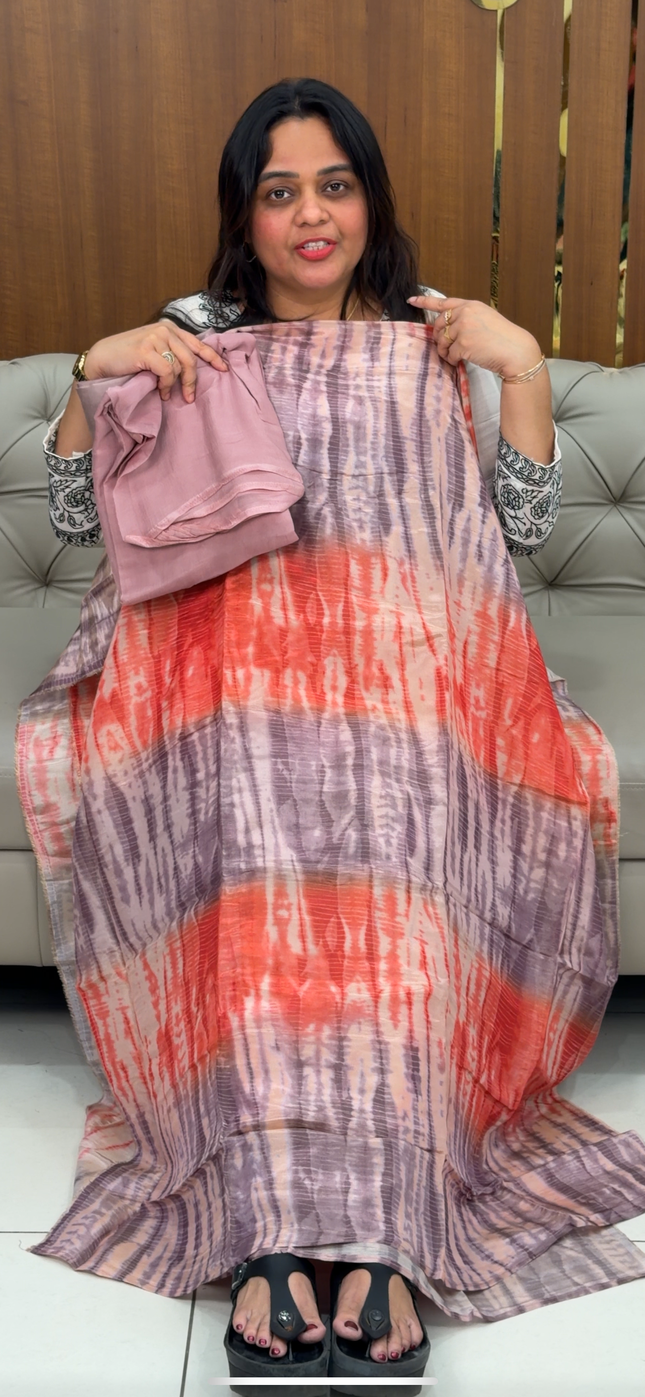 TISSUE UNSTITCHED SALWAR SUITS - IHA 29269