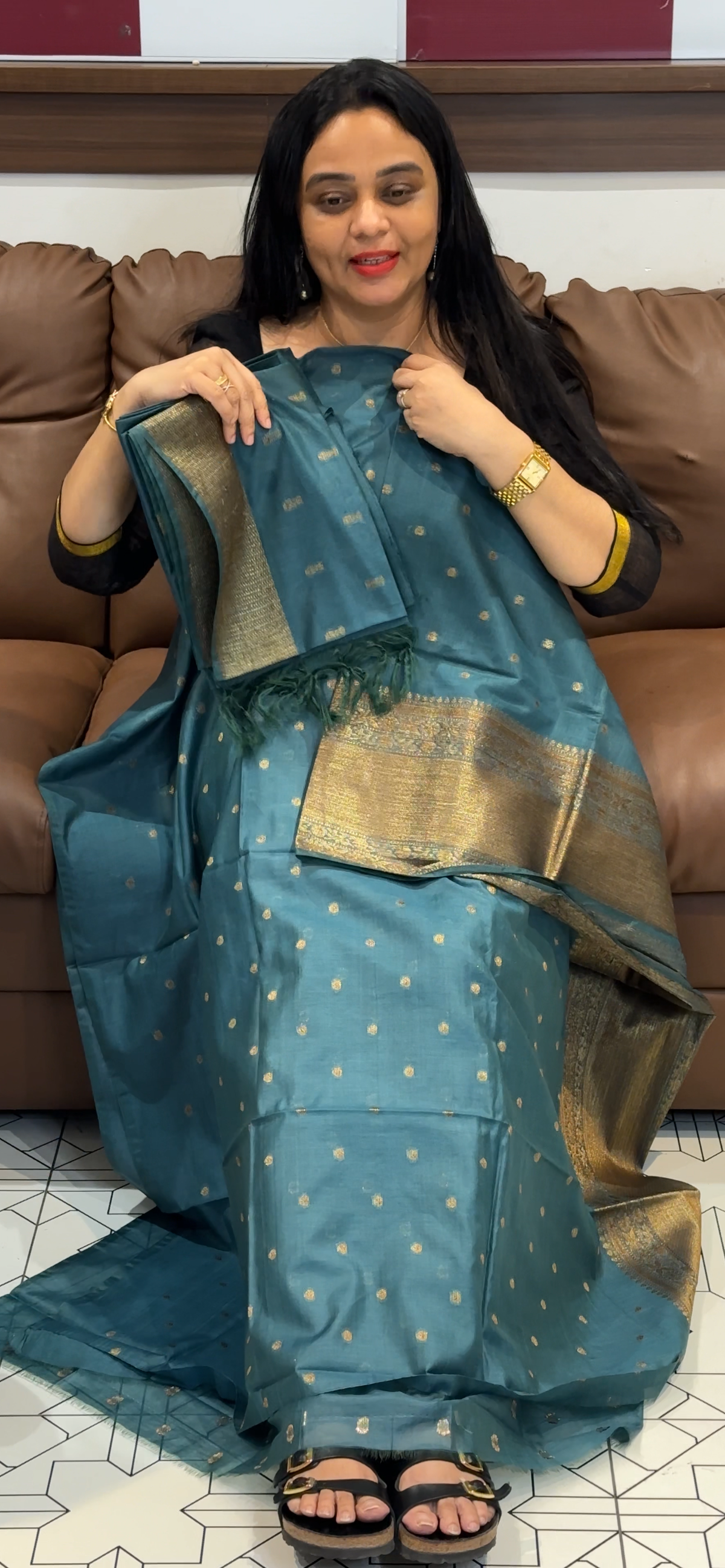 BANARASI UNSTITCHED SALWAR SUITS - IHA 35530