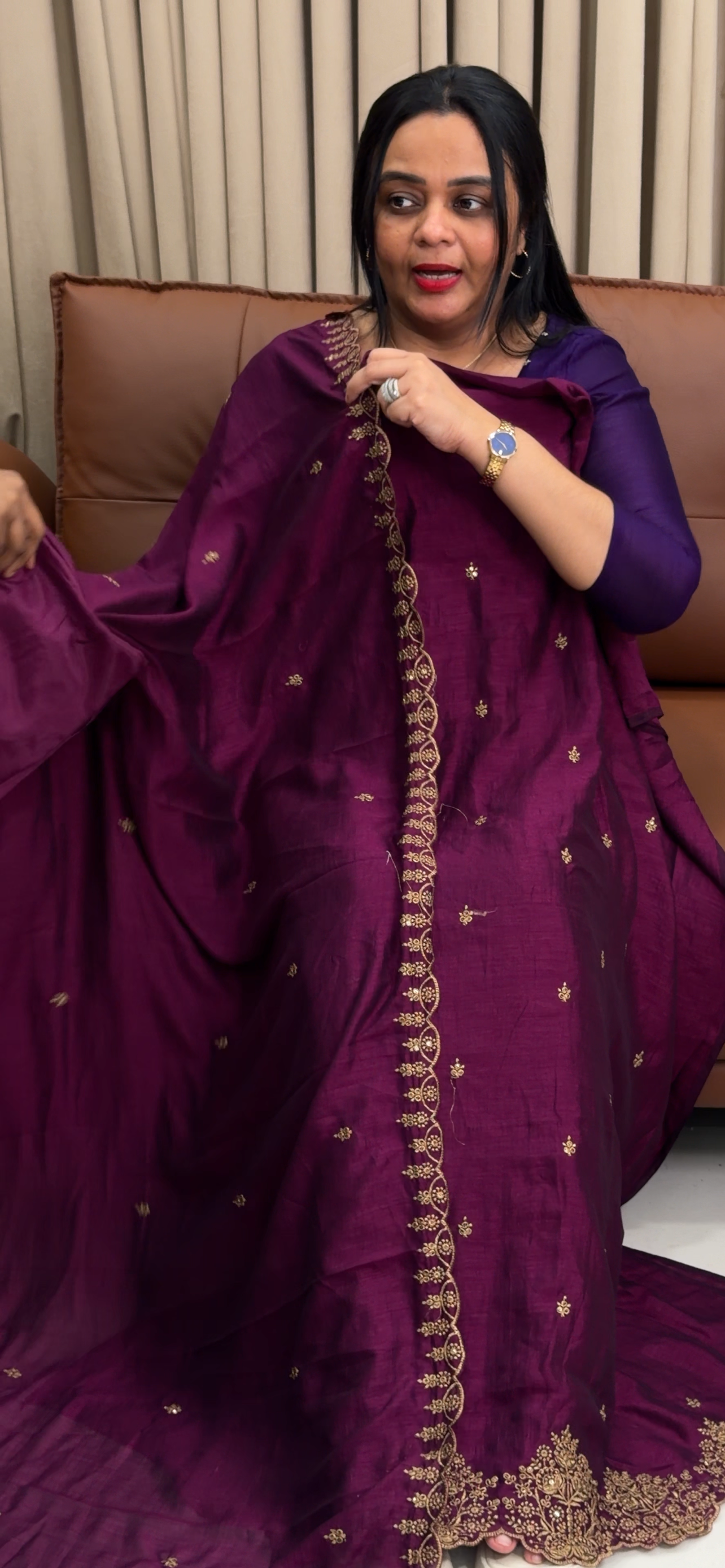 SEMI RAW SILK UNSTITCHED SALWAR SUITS - IHA 34683