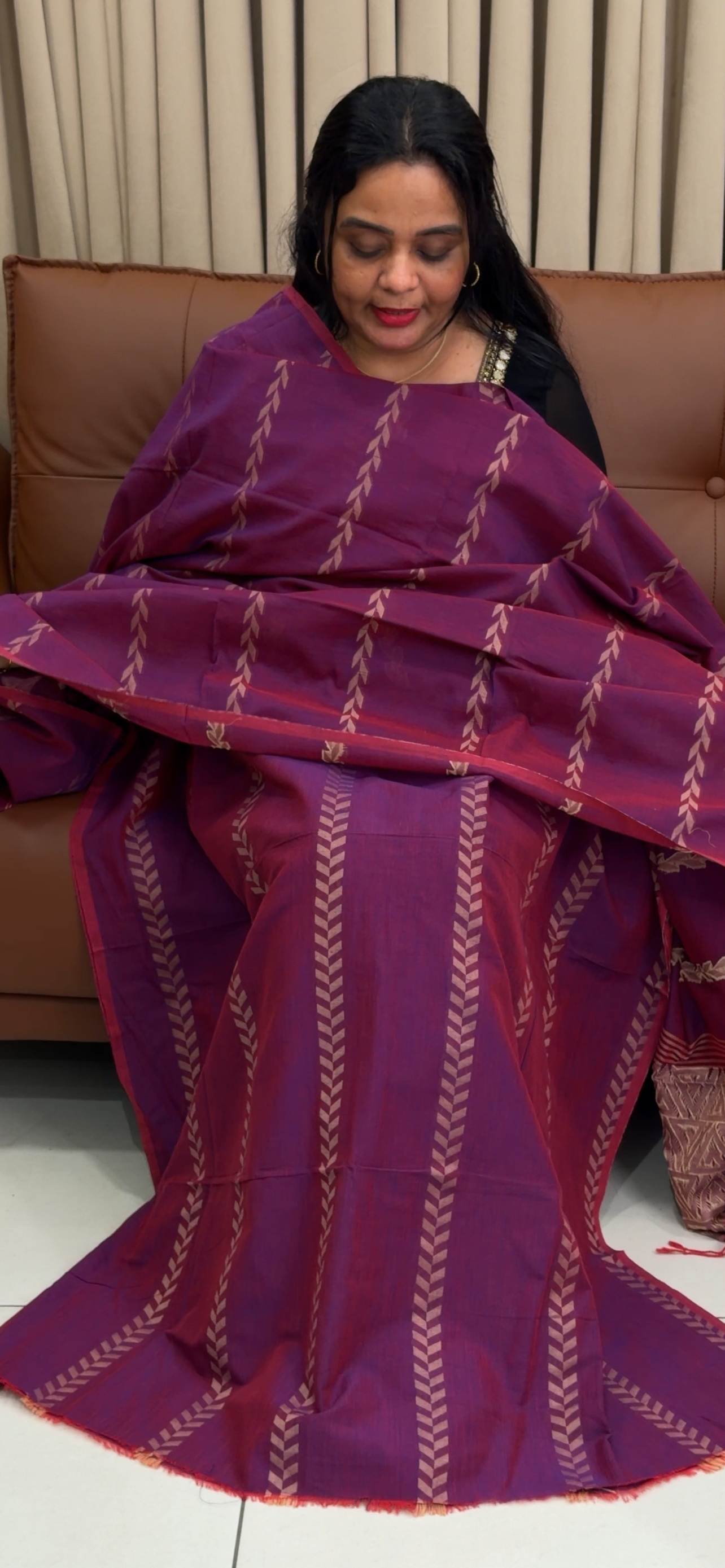 JAMDANI UNSTITCHED SALWAR SUITS - IHA 34614
