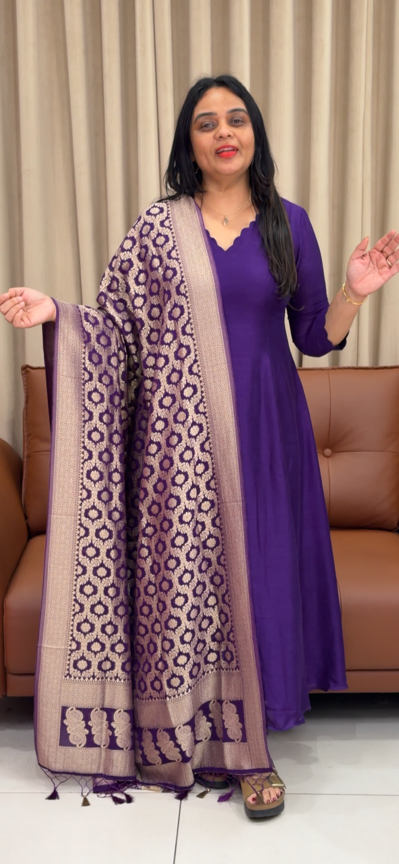 IHA'S IN-HOUSE TOP AND DUPATTA - IHA 33432