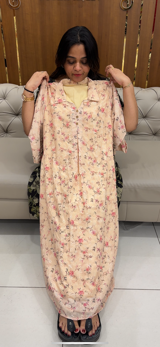 COTTON HAKOBA LONG TOPS - IHA 28944