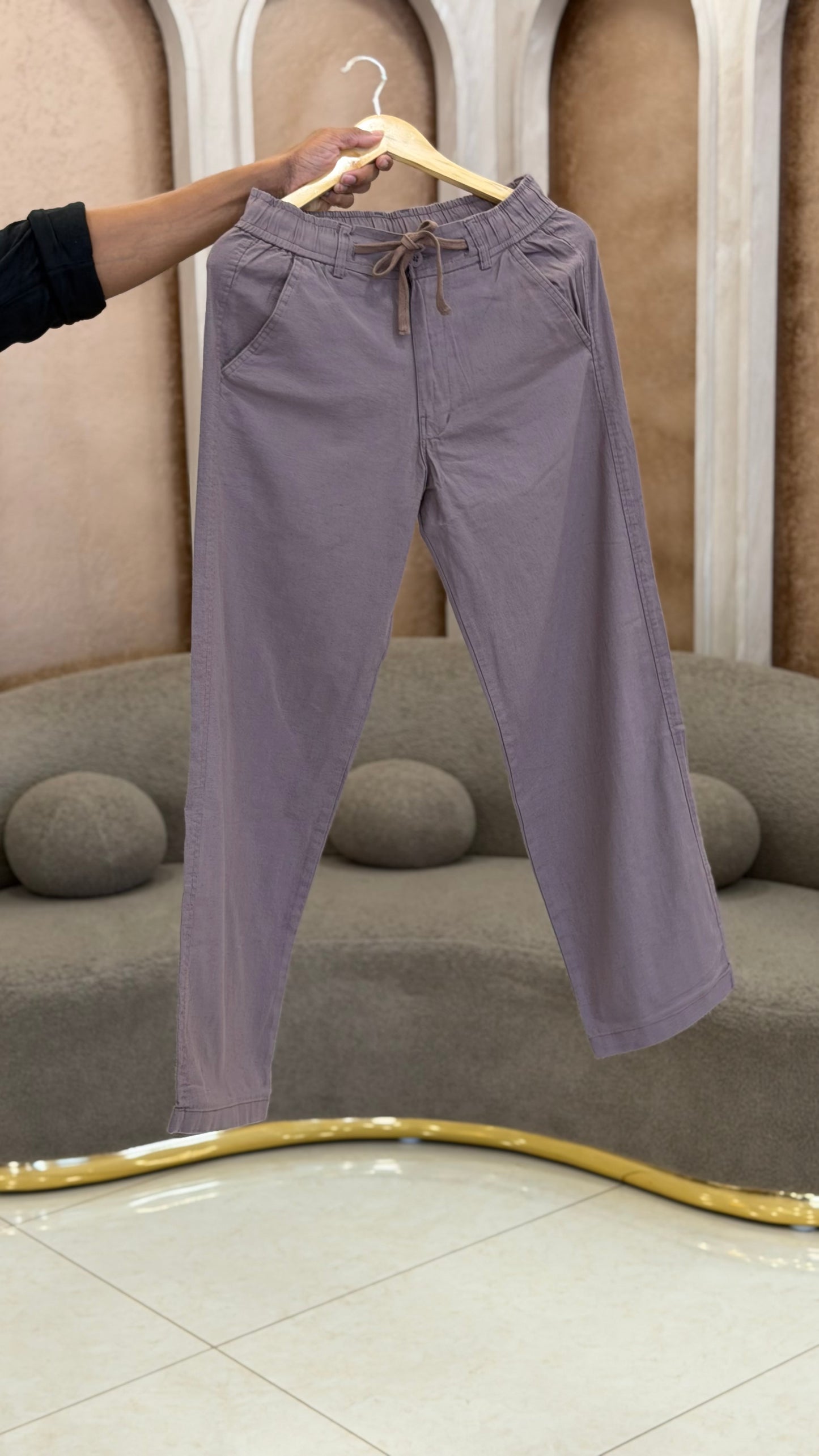 MENS LINEN PANTS - IHA 31619