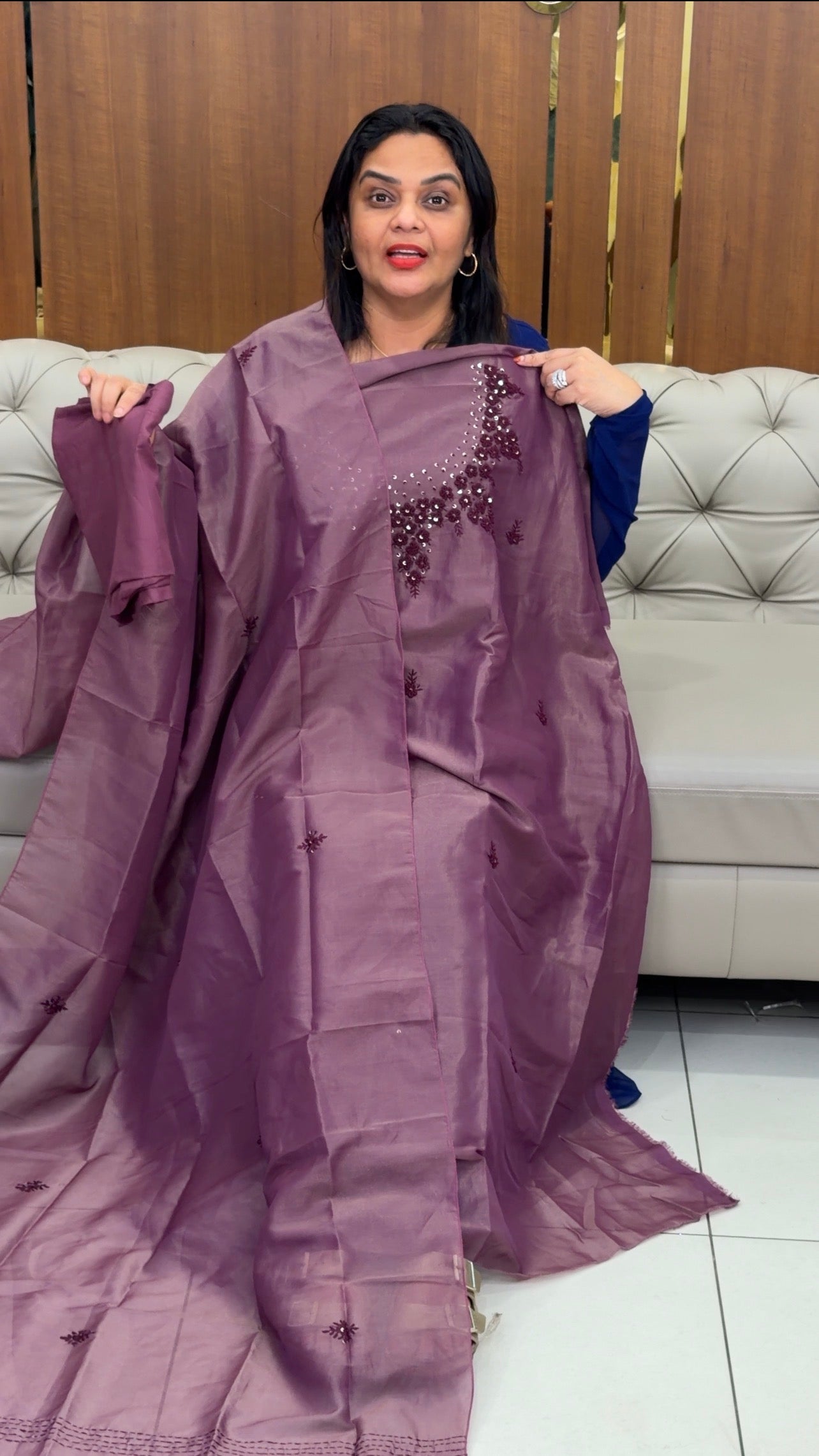 BANARASI TISSUE UNSTITCHED SALWAR SUITS - IHA 31132