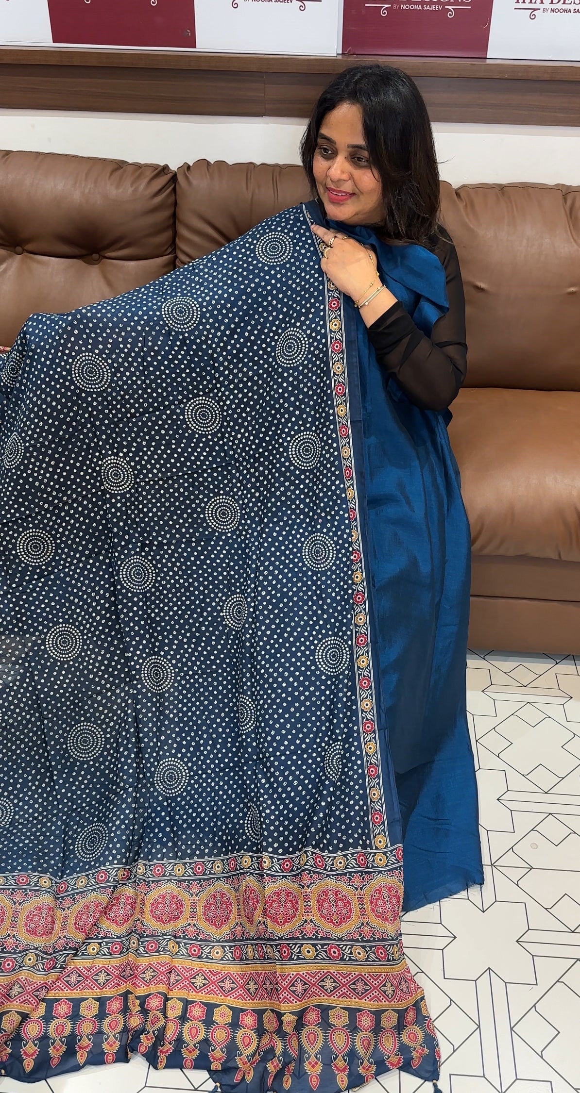 SEMI RAW SILK UNSTITCHED SALWAR SUITS -  IHA 26232